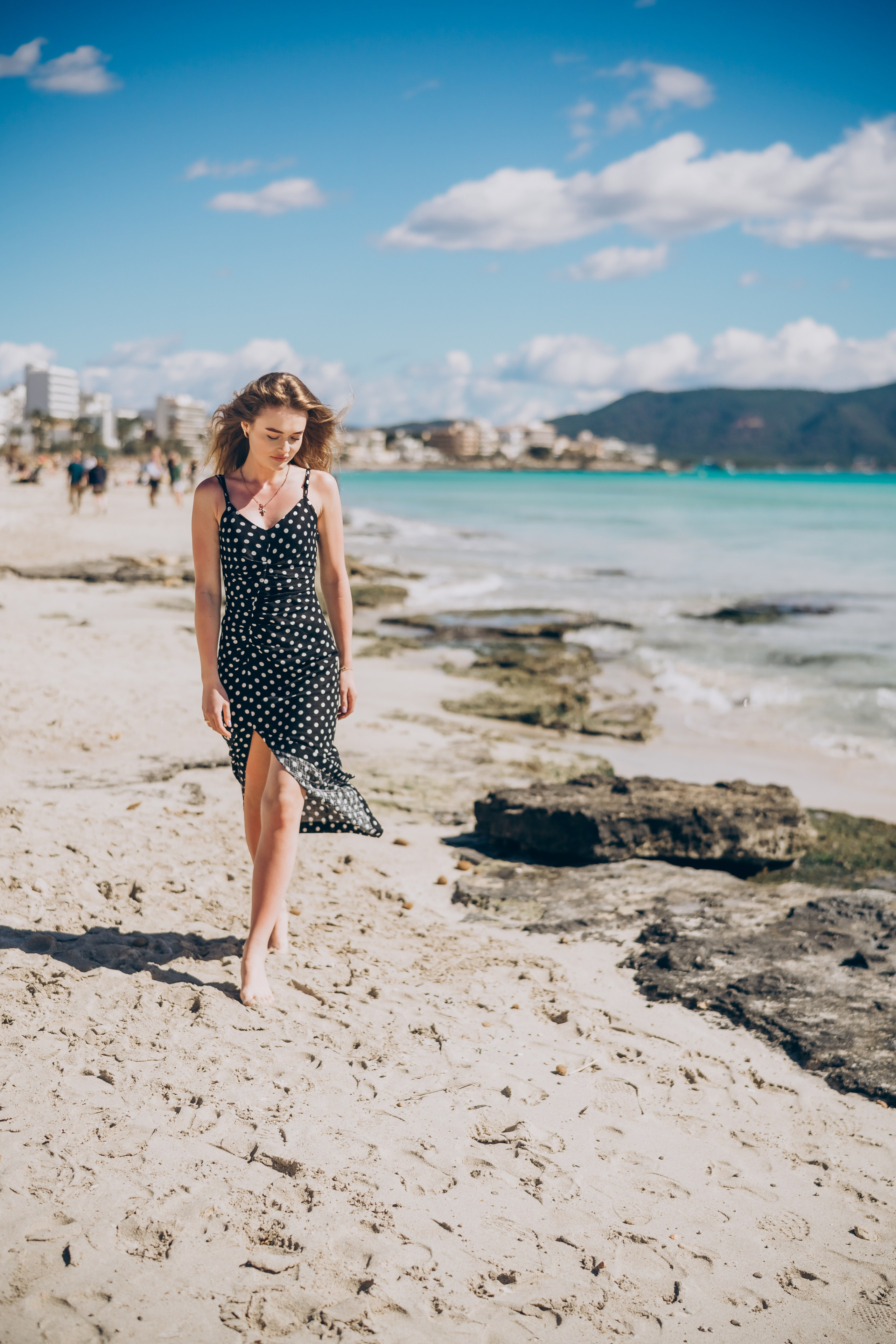 Sunny day. Photographer in Mallorca