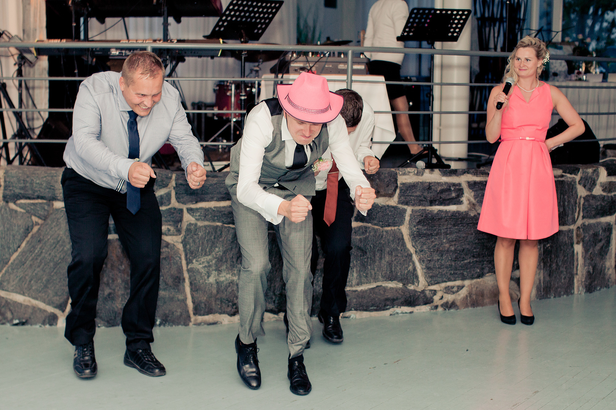 Ulkovihkiminen ja hääjuhla Kulosaaren kasinolla