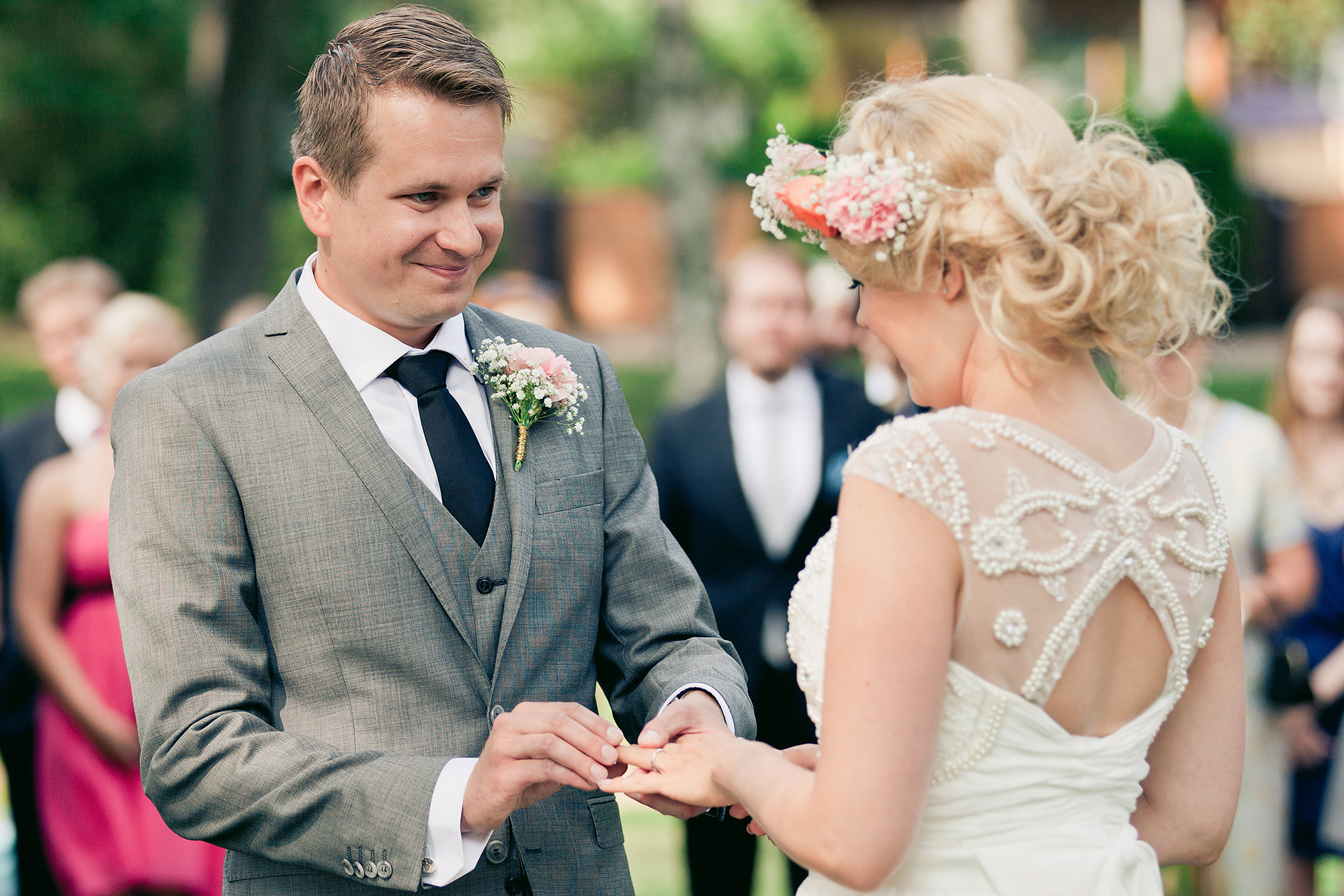 Ulkovihkiminen ja hääjuhla Kulosaaren kasinolla