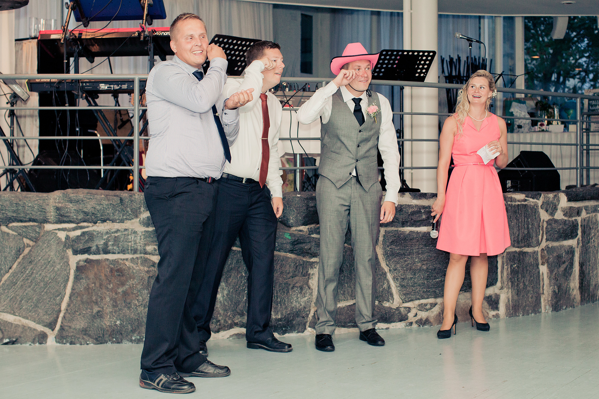 Ulkovihkiminen ja hääjuhla Kulosaaren kasinolla