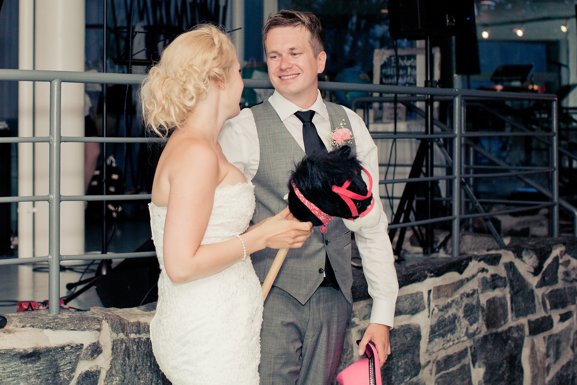 Ulkovihkiminen ja hääjuhla Kulosaaren kasinolla