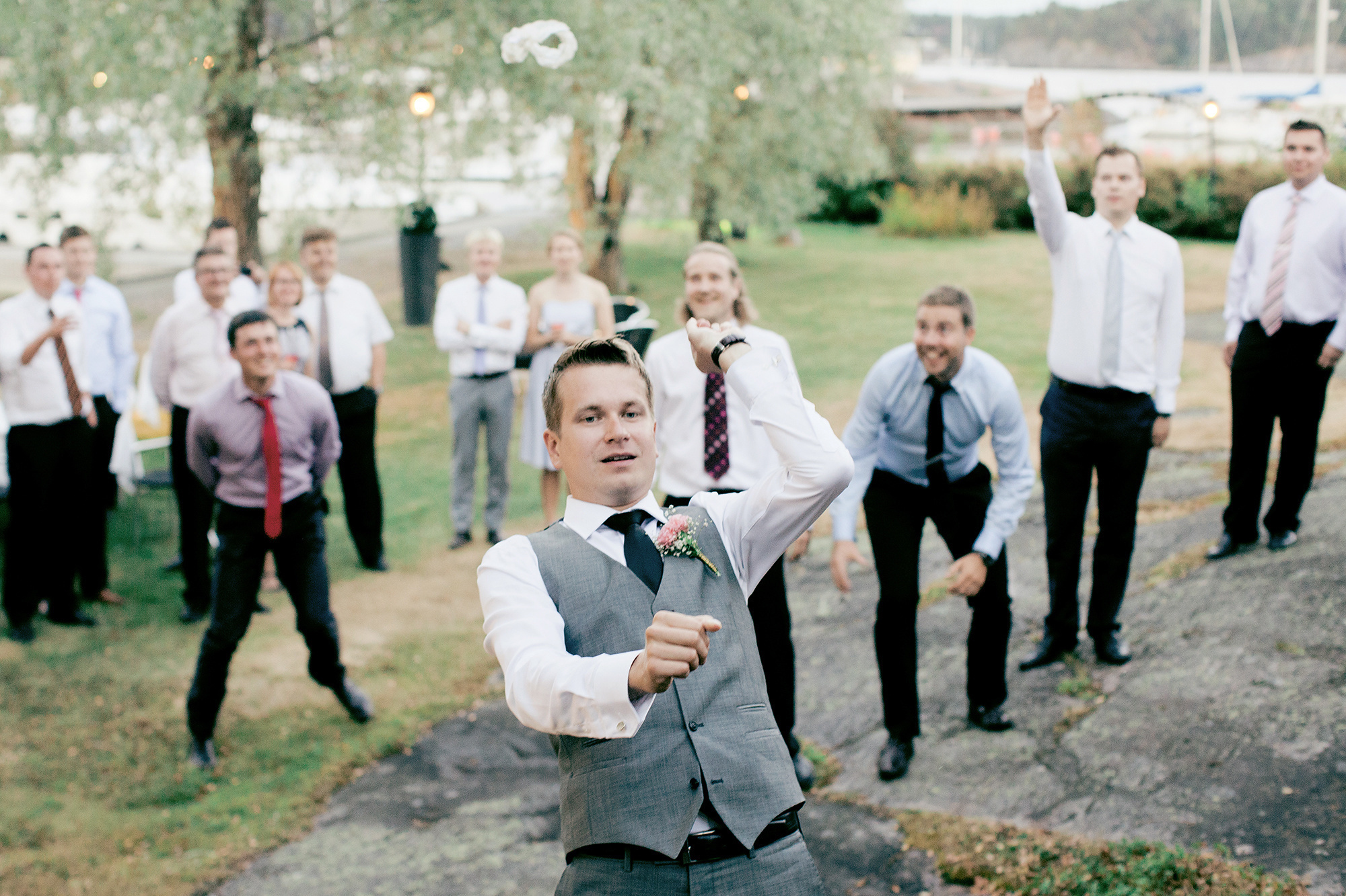 Ulkovihkiminen ja hääjuhla Kulosaaren kasinolla