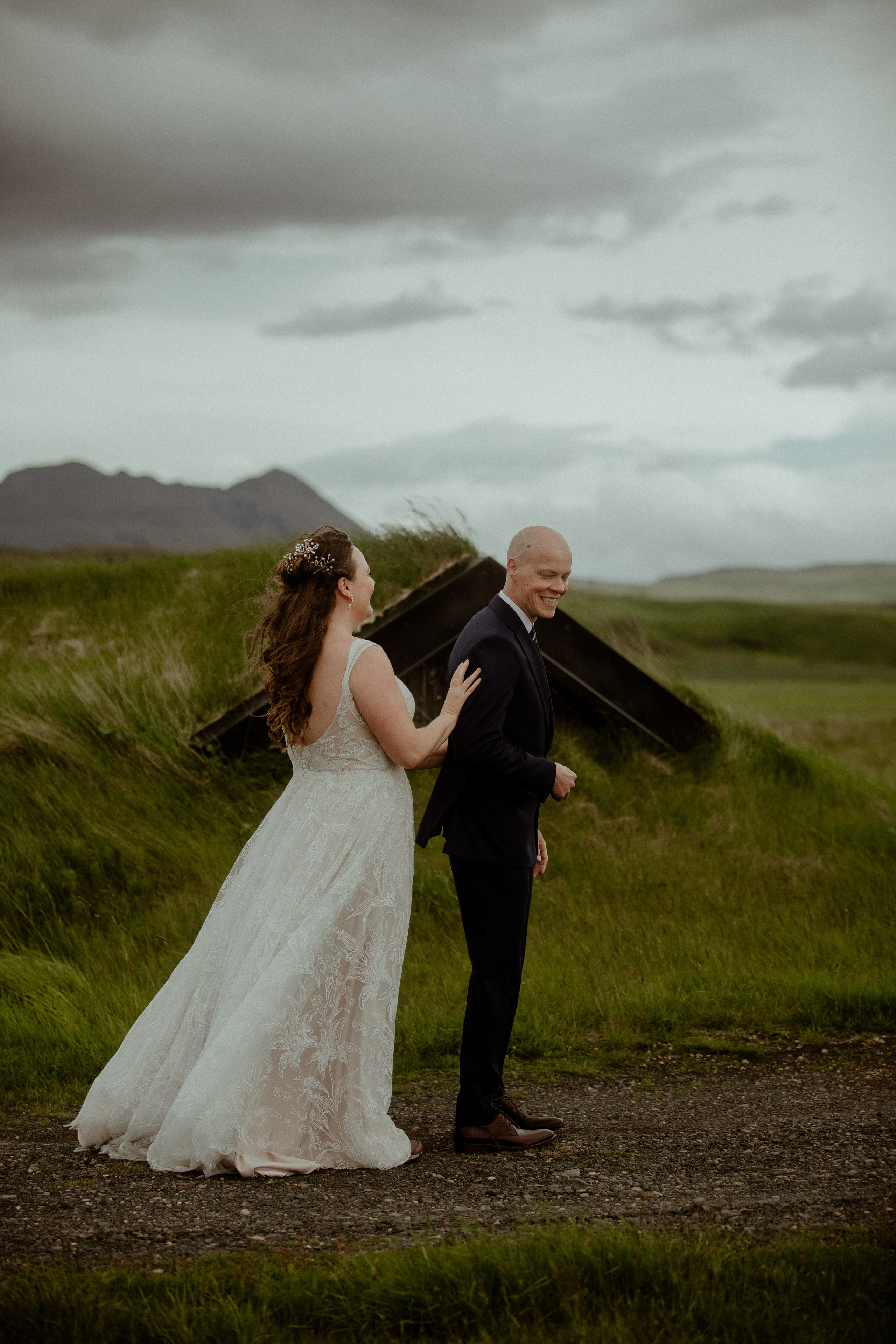 Iceland Elopement at Black Sand Beach. Iceland elopement photographer & videographer