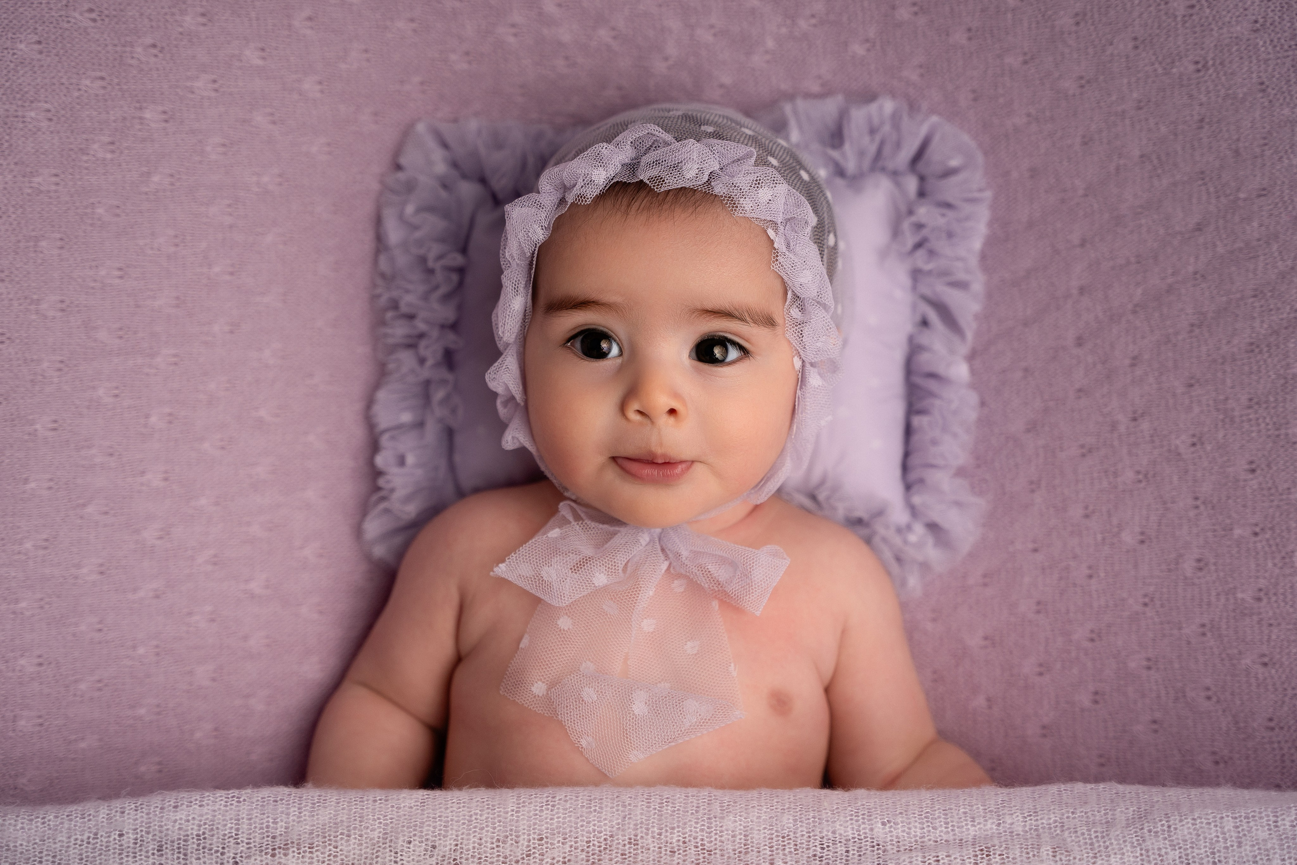 A studio milestone session for 5 months old baby Alejandra and her beautiful family❤️. Newborn and family photographer. Hills District. Sydney