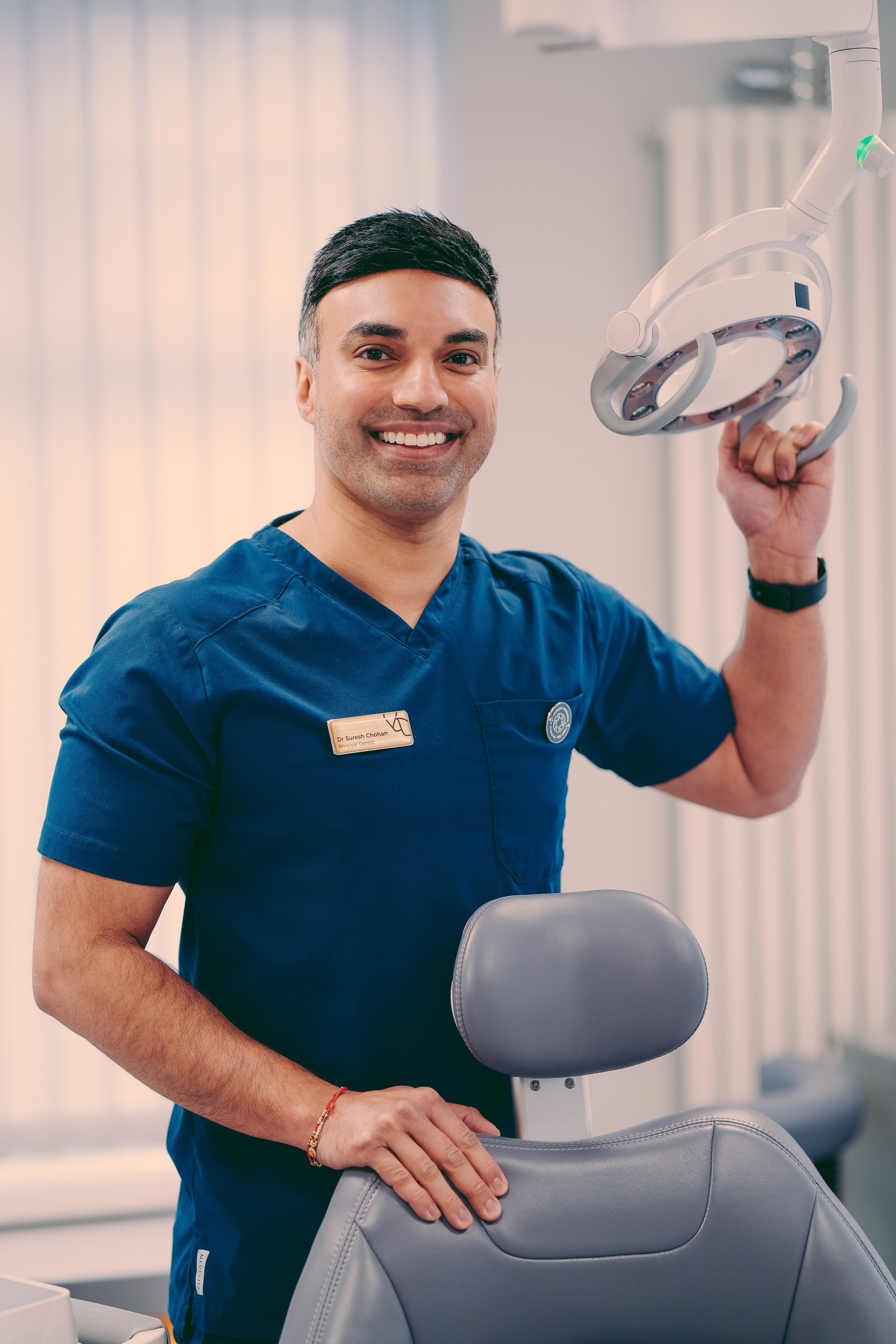 Brand portrait of a dental professional in a modern clinic setting