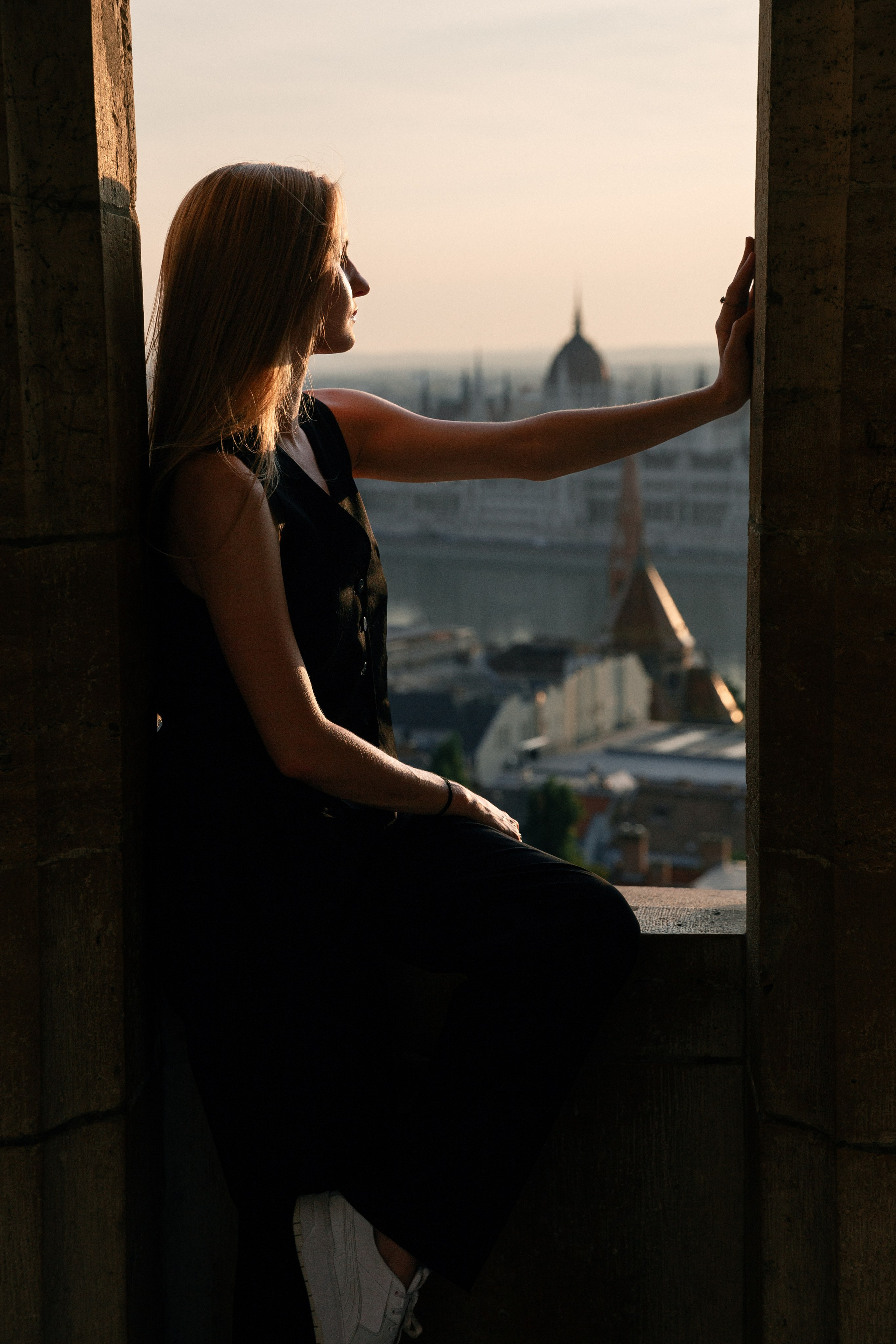 Sunrise photoshoot at Fisherman’s Bastion in Budapest
