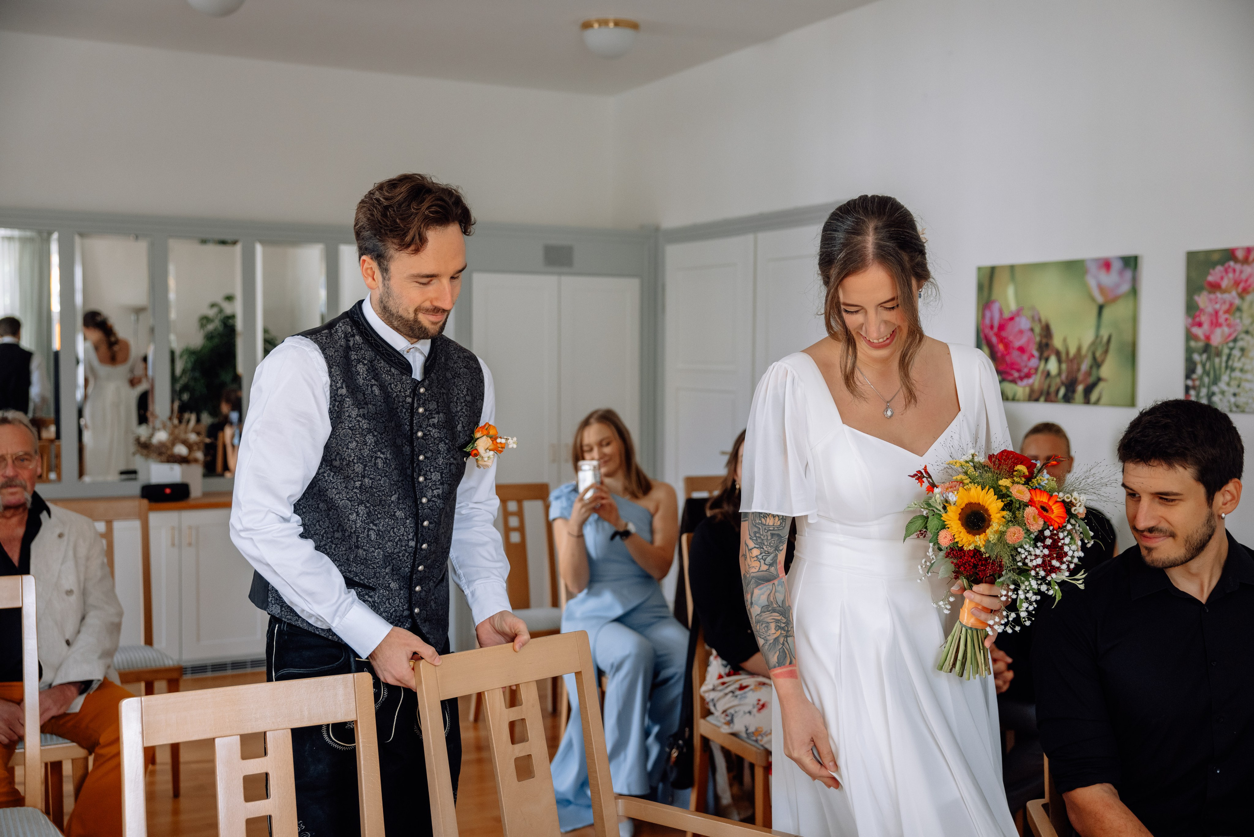 Standesamtliche Hochzeit in Haar | Iva & Benno