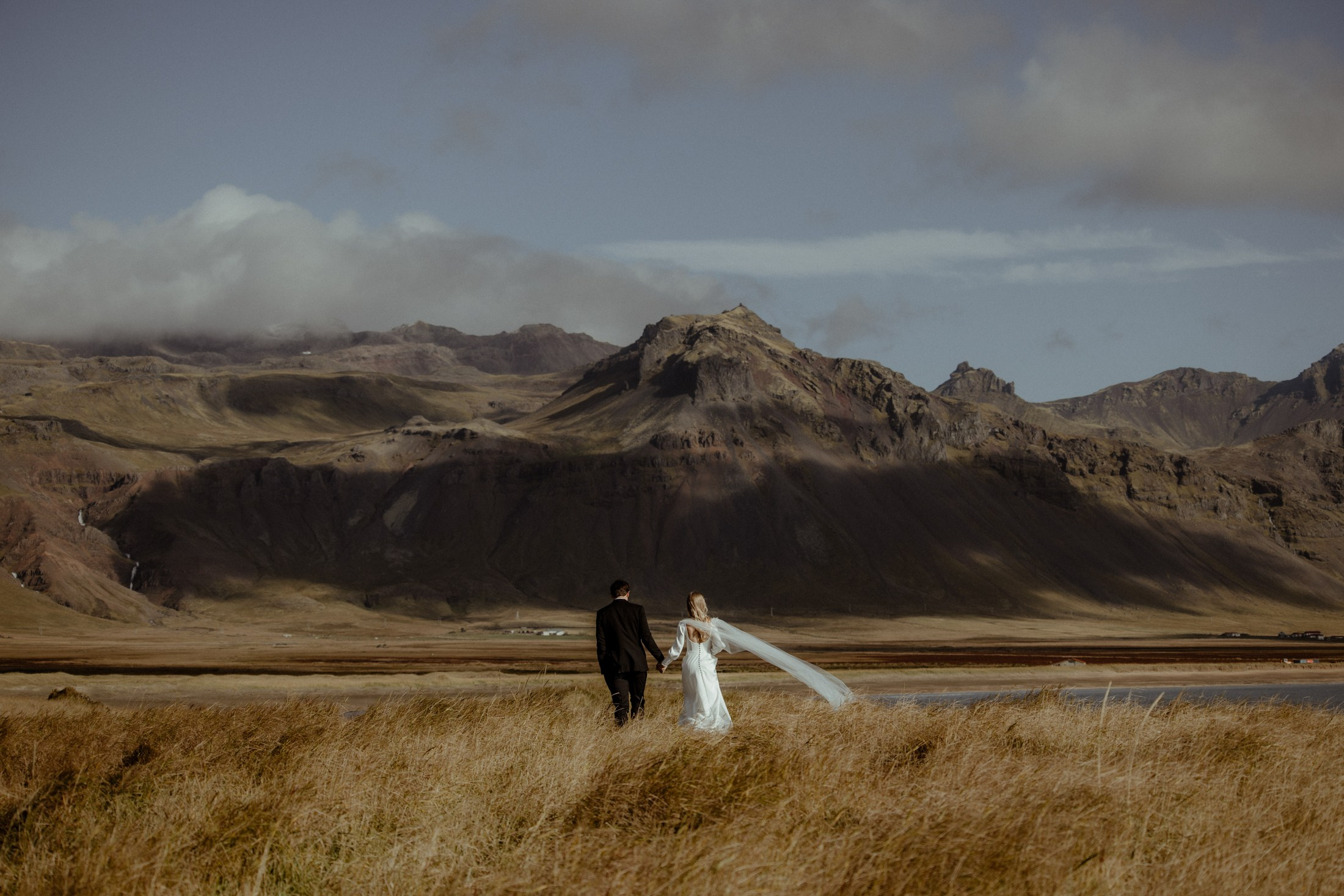 Iceland elopement at Budir Black Church | Snæfellsnes wedding by Iceland elopement photographer & videographer. Iceland elopement photographer & videographer