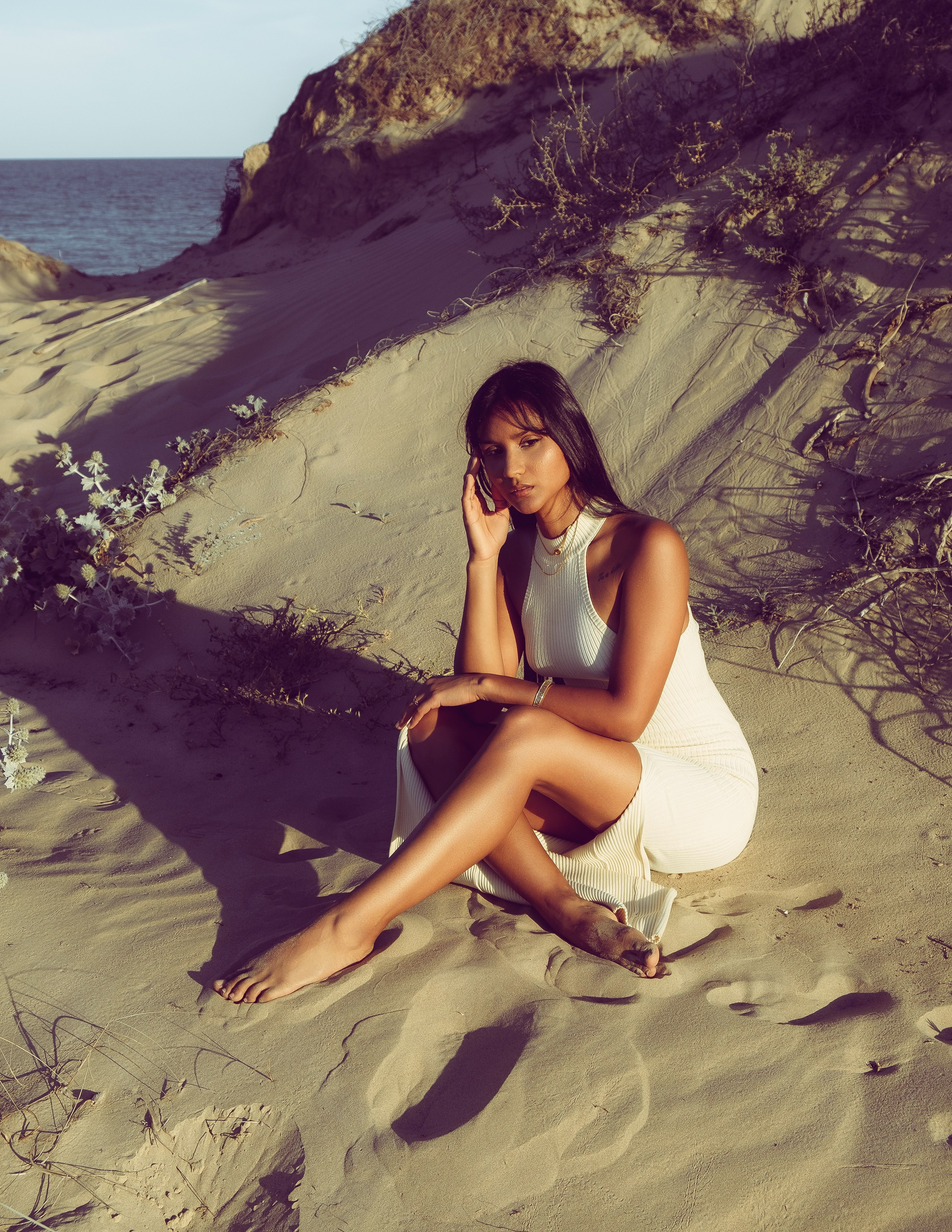 Romantic Portrait by the Sea: Sunset Shoot in Guardamar — Photographer Andrey Lukovnikov