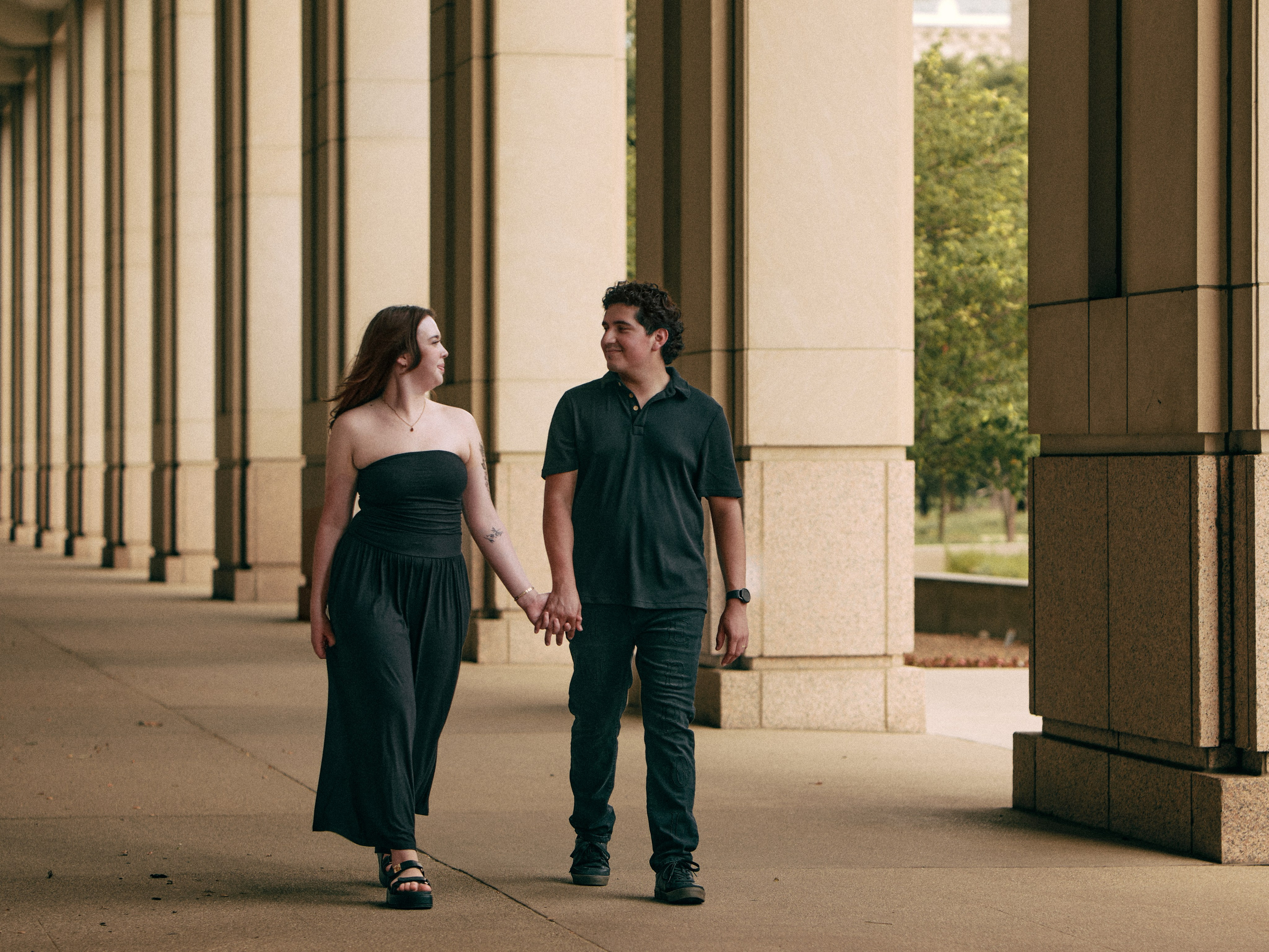 Cinematic fine art quinceañera portrait at Indiana Statehouse in Indianapolis
