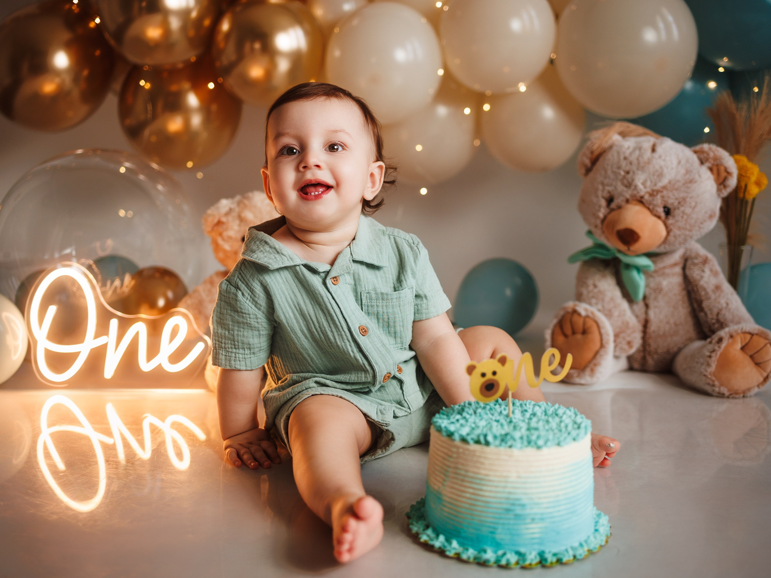 Sesión Cake Smash y Primer Cumpleaños en Indianápolis | Gabby Aguirre