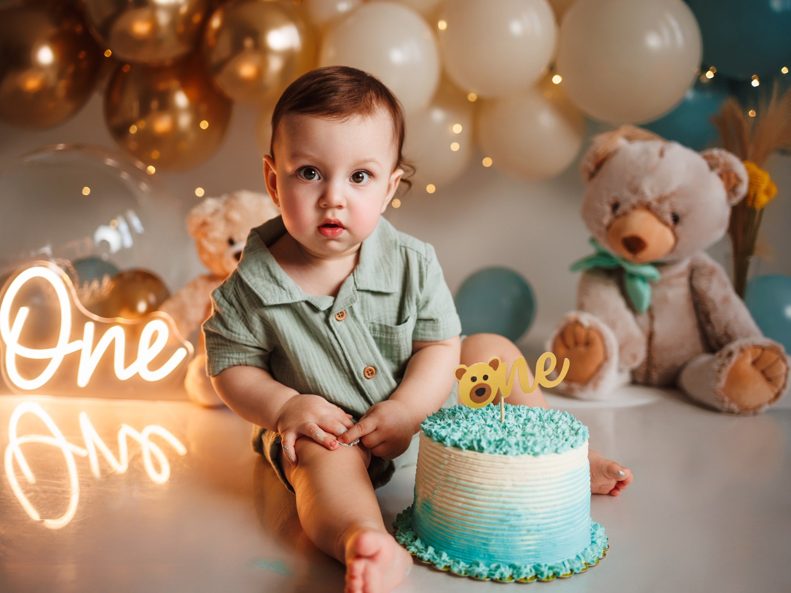 Sesión Cake Smash y Primer Cumpleaños en Indianápolis | Gabby Aguirre