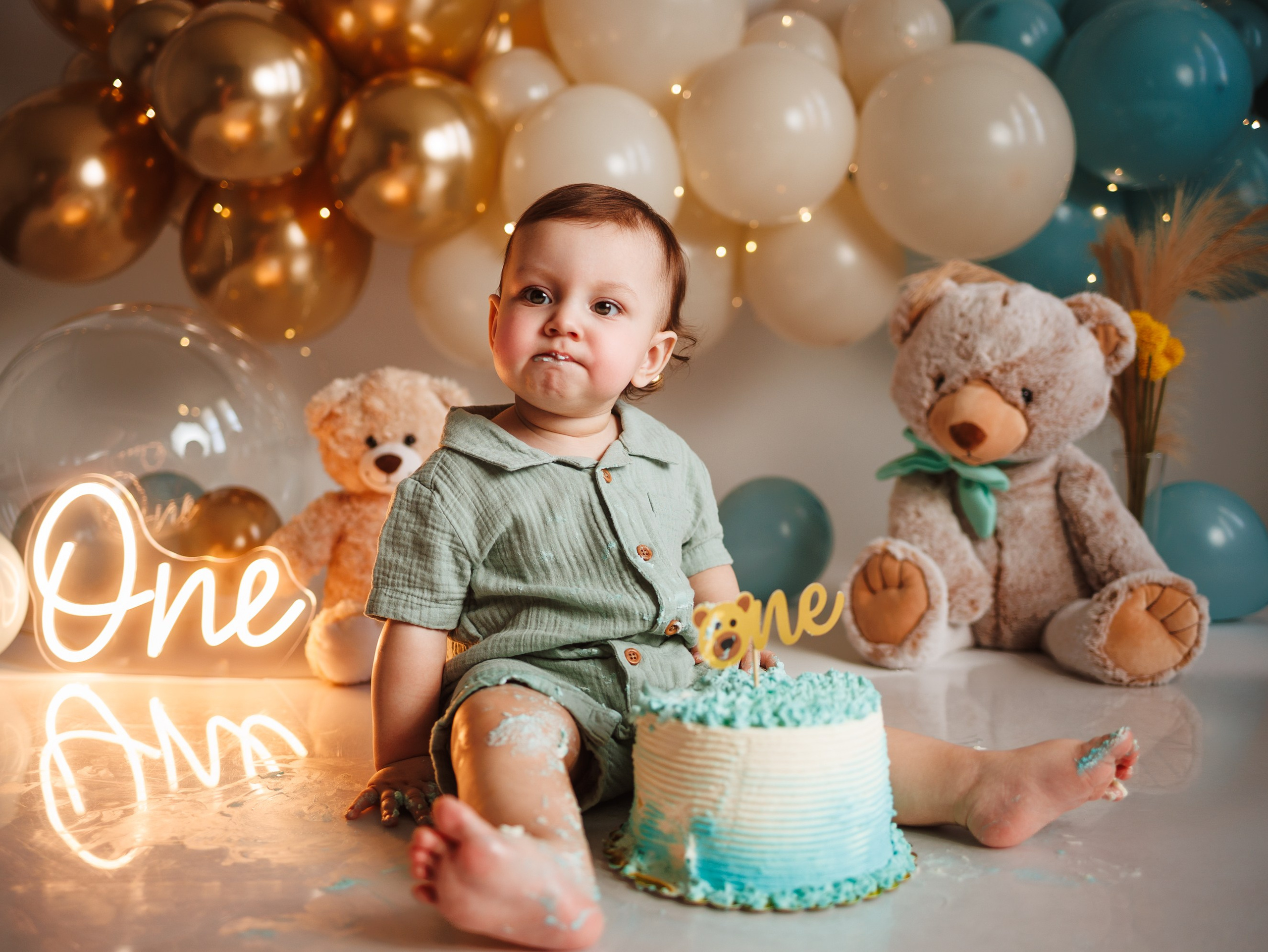 Sesión Cake Smash y Primer Cumpleaños en Indianápolis | Gabby Aguirre