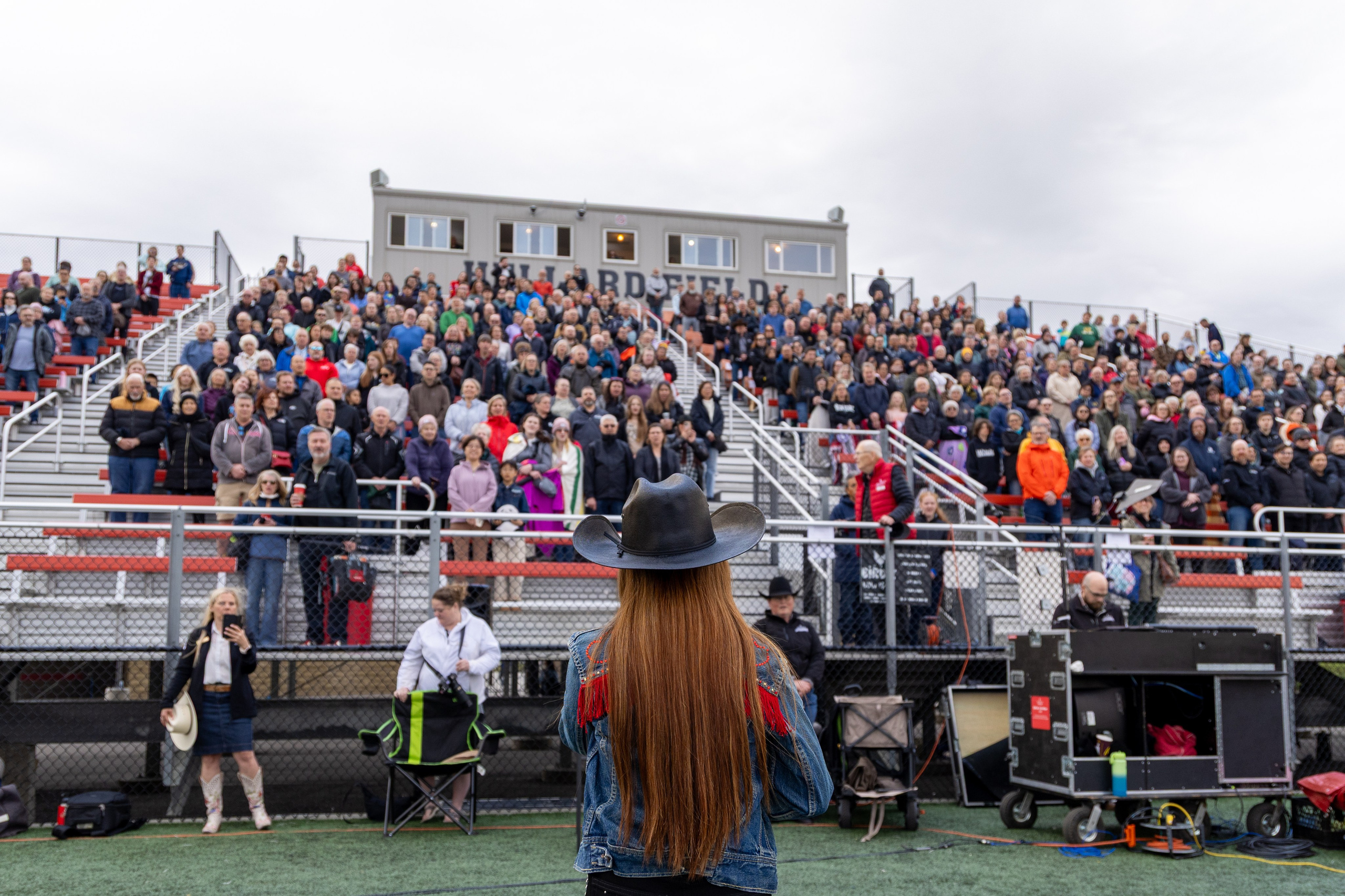 Young Singer Performs Canadian Anthem at Calgary Marching Showband Association Event
