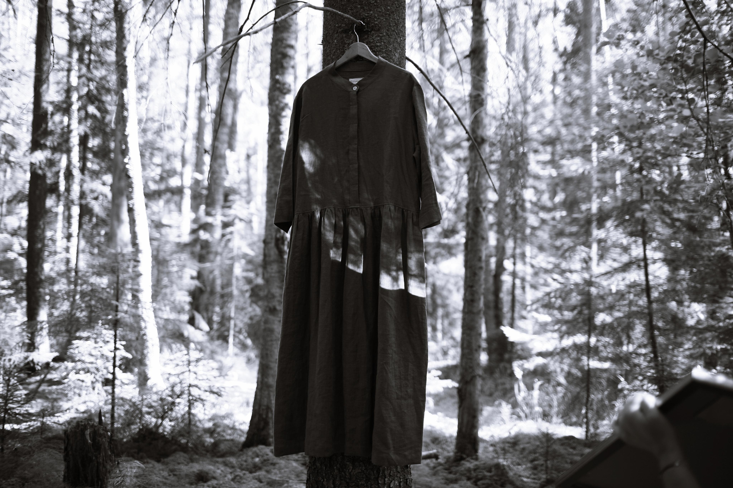 Anna, by herself. Woods and a little bit fire. Victoria Dini. Art photography in London / Folkestone, UK