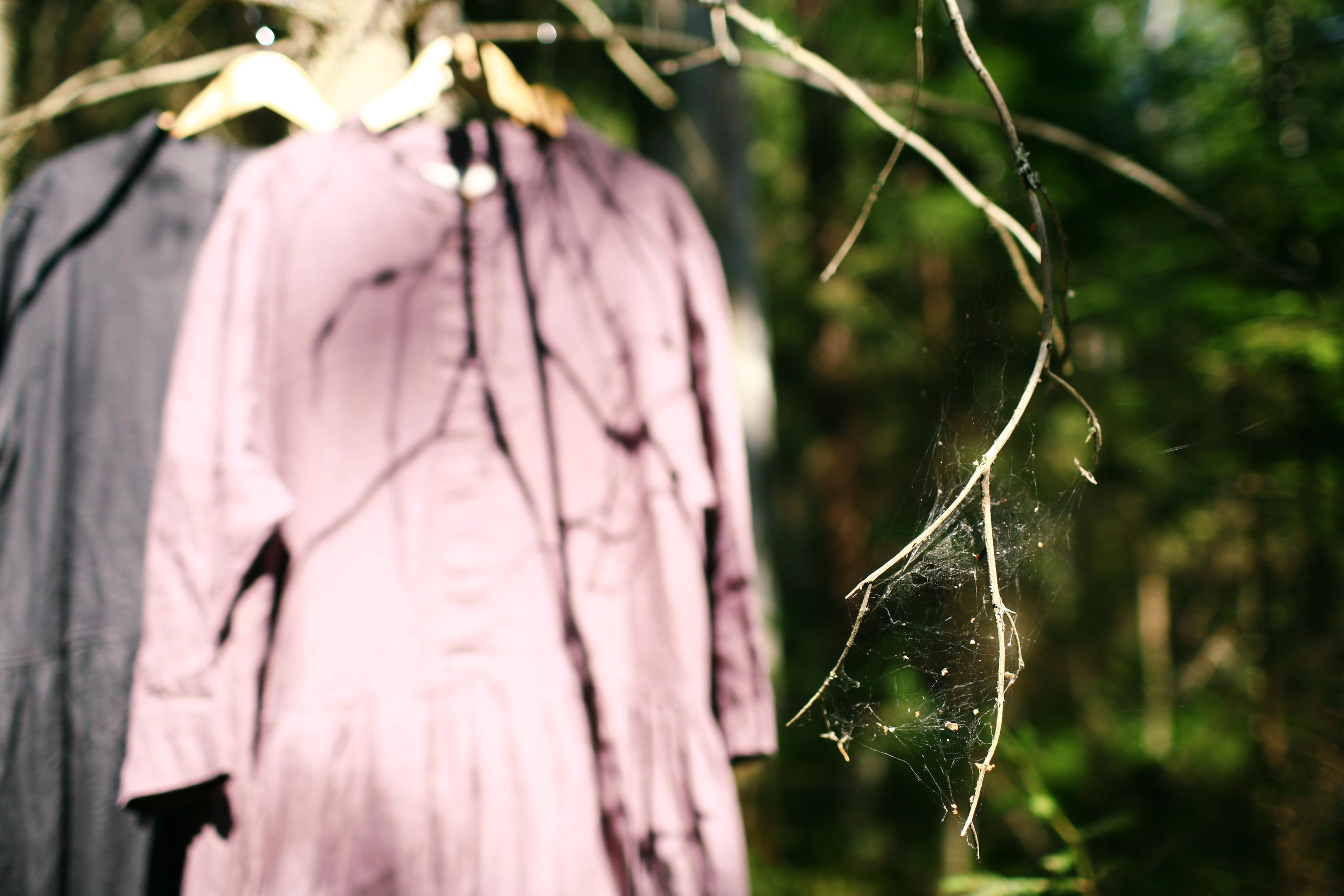 Anna, by herself. Woods and a little bit fire. Victoria Dini. Art photography in London / Folkestone, UK