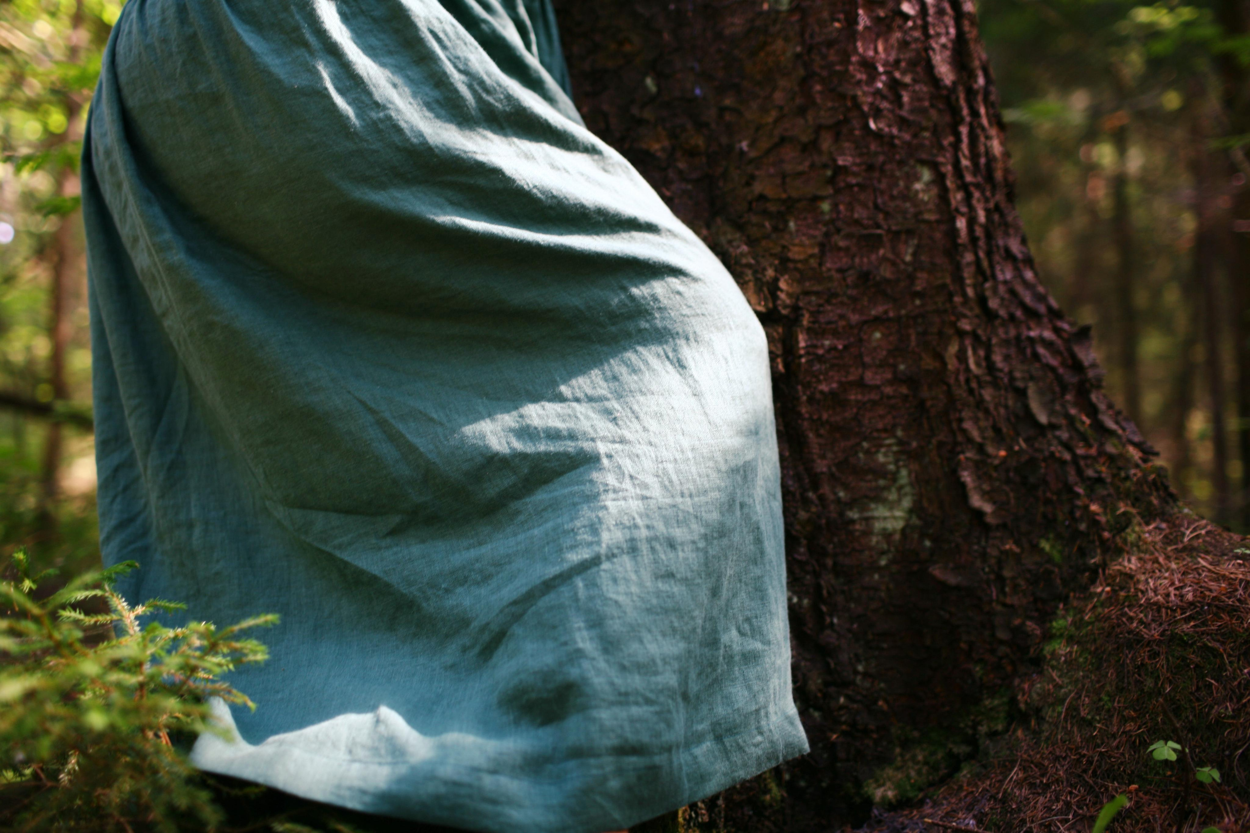 Anna, by herself. Woods and a little bit fire. Victoria Dini. Art photography in London / Folkestone, UK