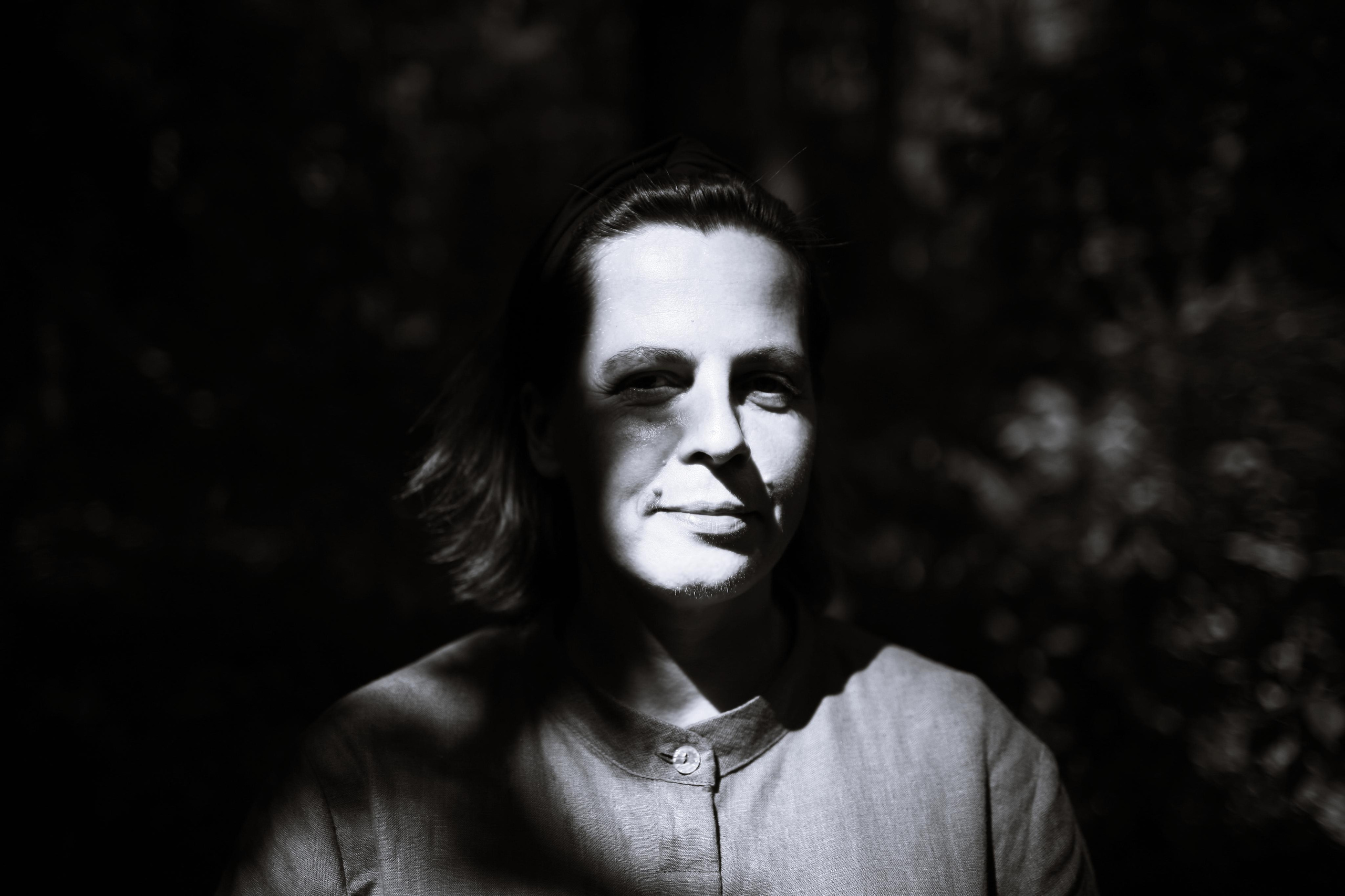 Anna, by herself. Woods and a little bit fire. Victoria Dini. Art photography in London / Folkestone, UK