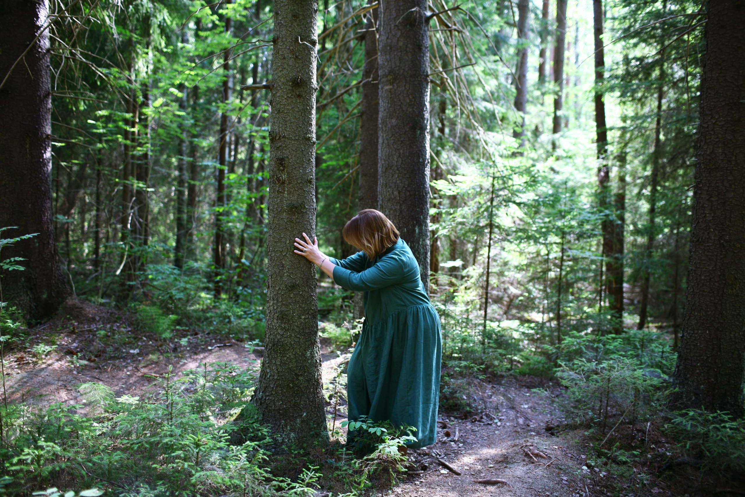 Anna, by herself. Woods and a little bit fire. Victoria Dini. Art photography in London / Folkestone, UK