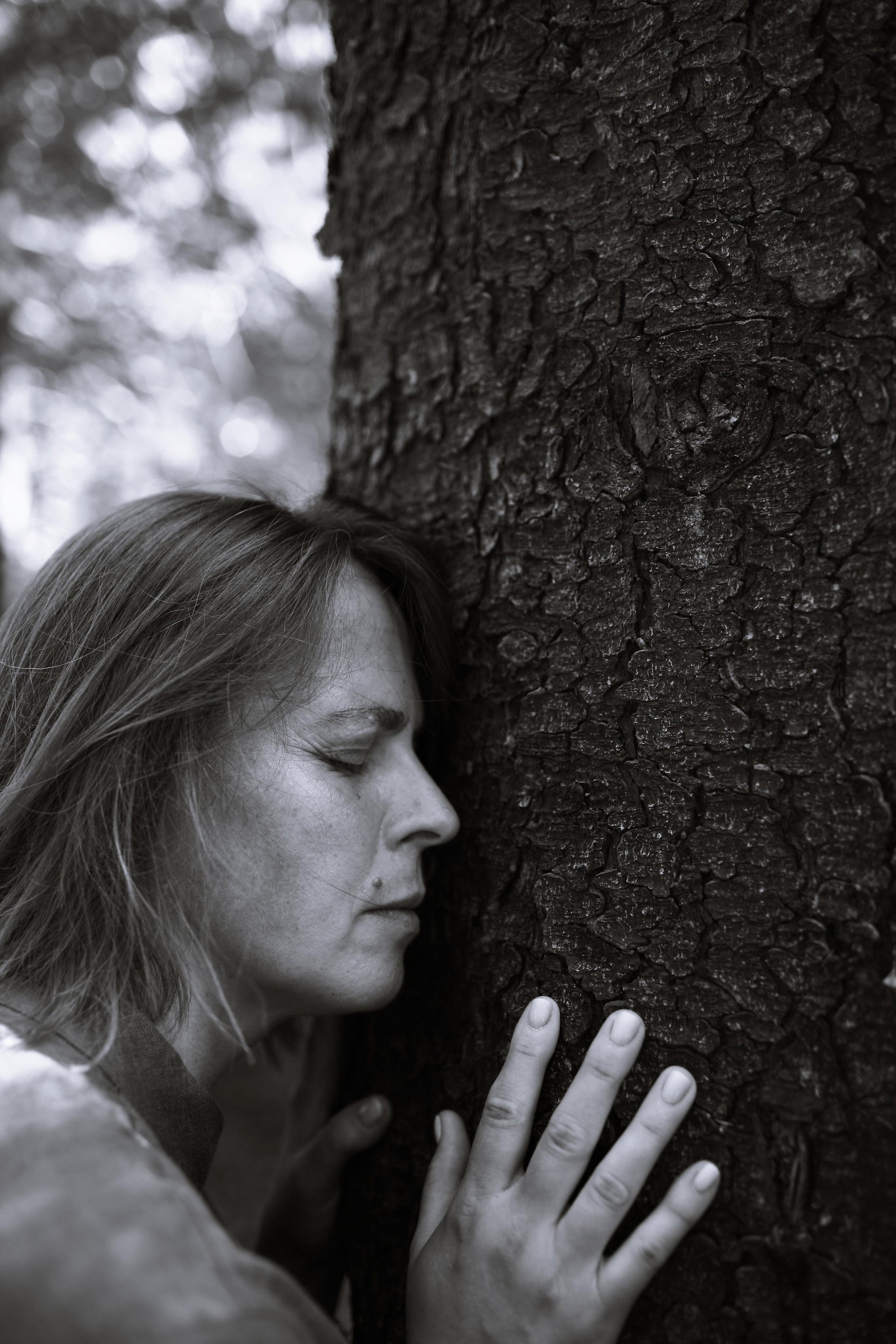 Anna, by herself. Woods and a little bit fire. Victoria Dini. Art photography in London / Folkestone, UK