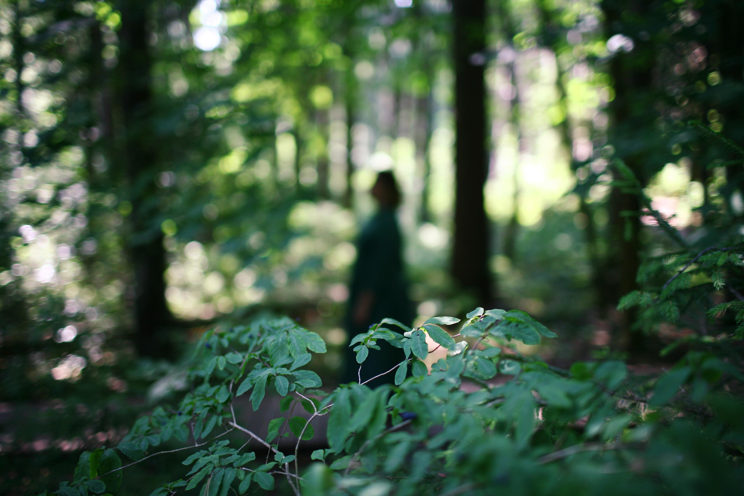 Anna, by herself. Woods and a little bit fire. Victoria Dini. Art photography in London / Folkestone, UK