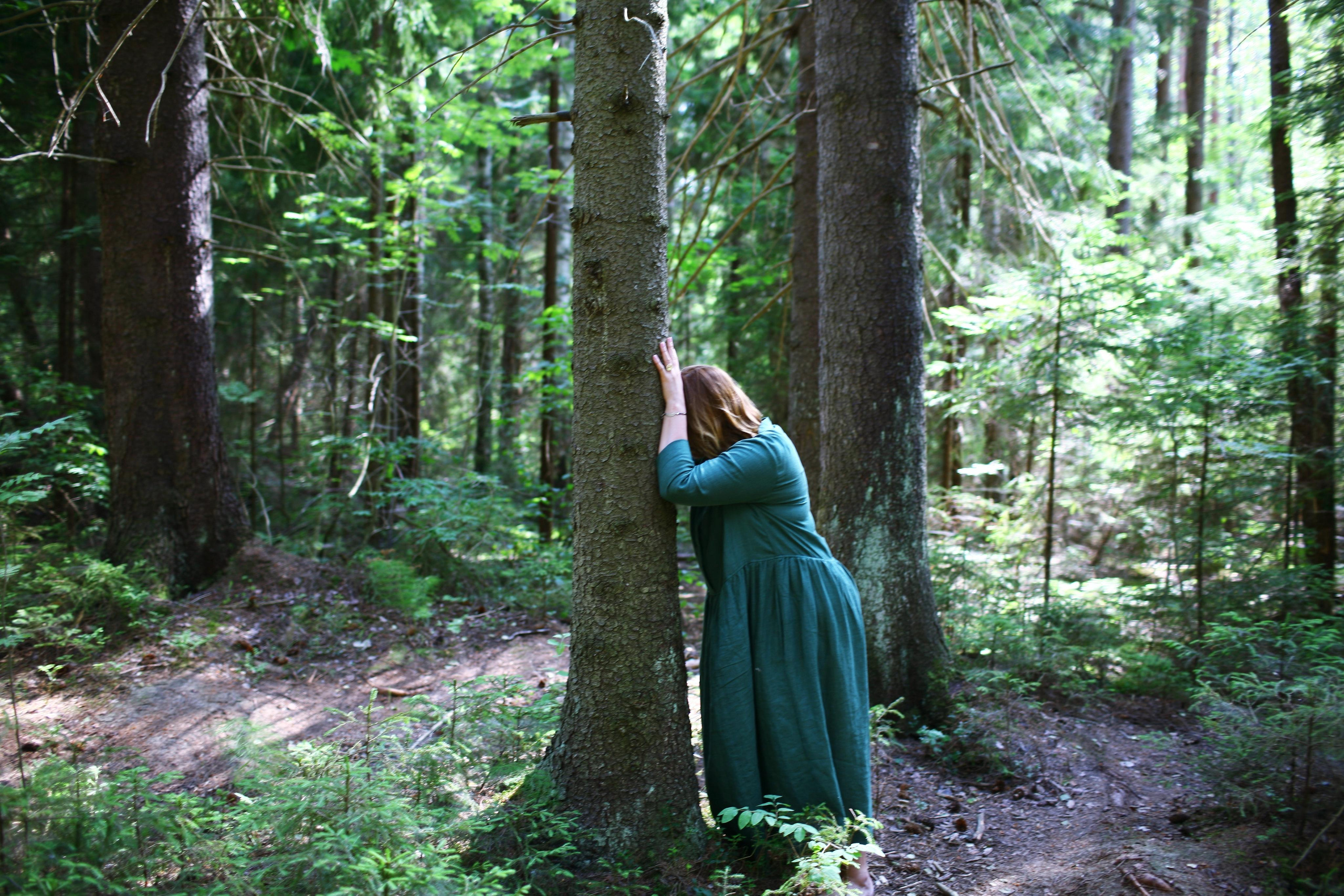 Anna, by herself. Woods and a little bit fire. Victoria Dini. Art photography in London / Folkestone, UK