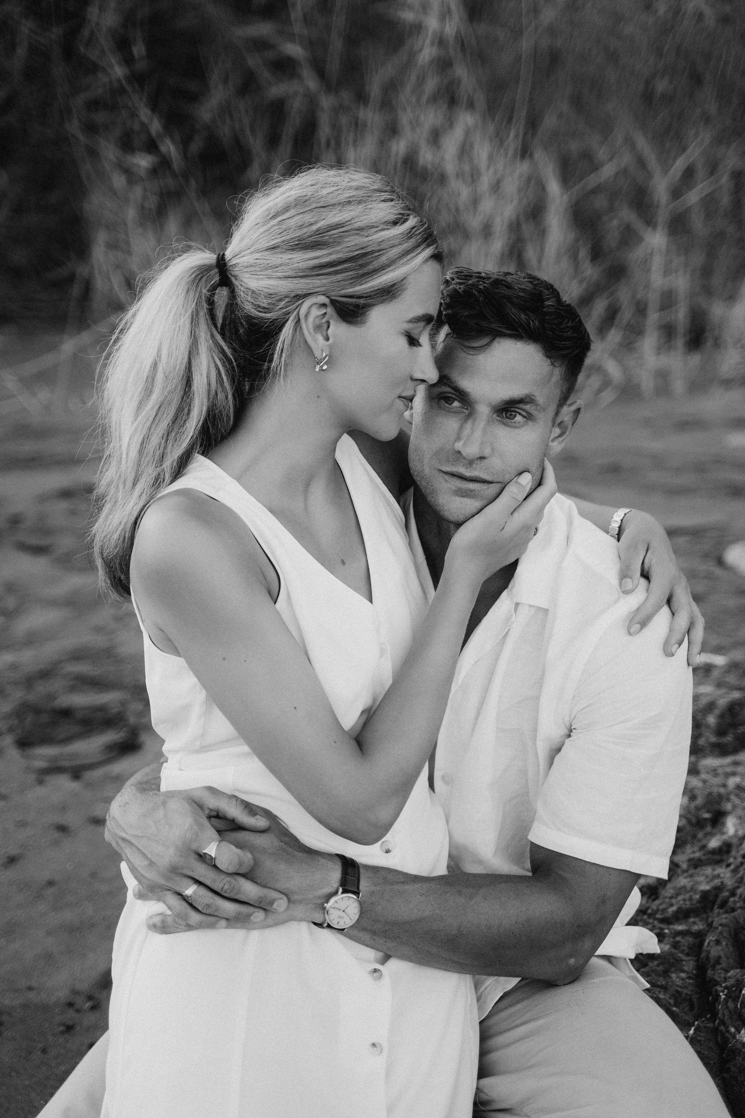 Beach Love Story on the Mediterranean Sea