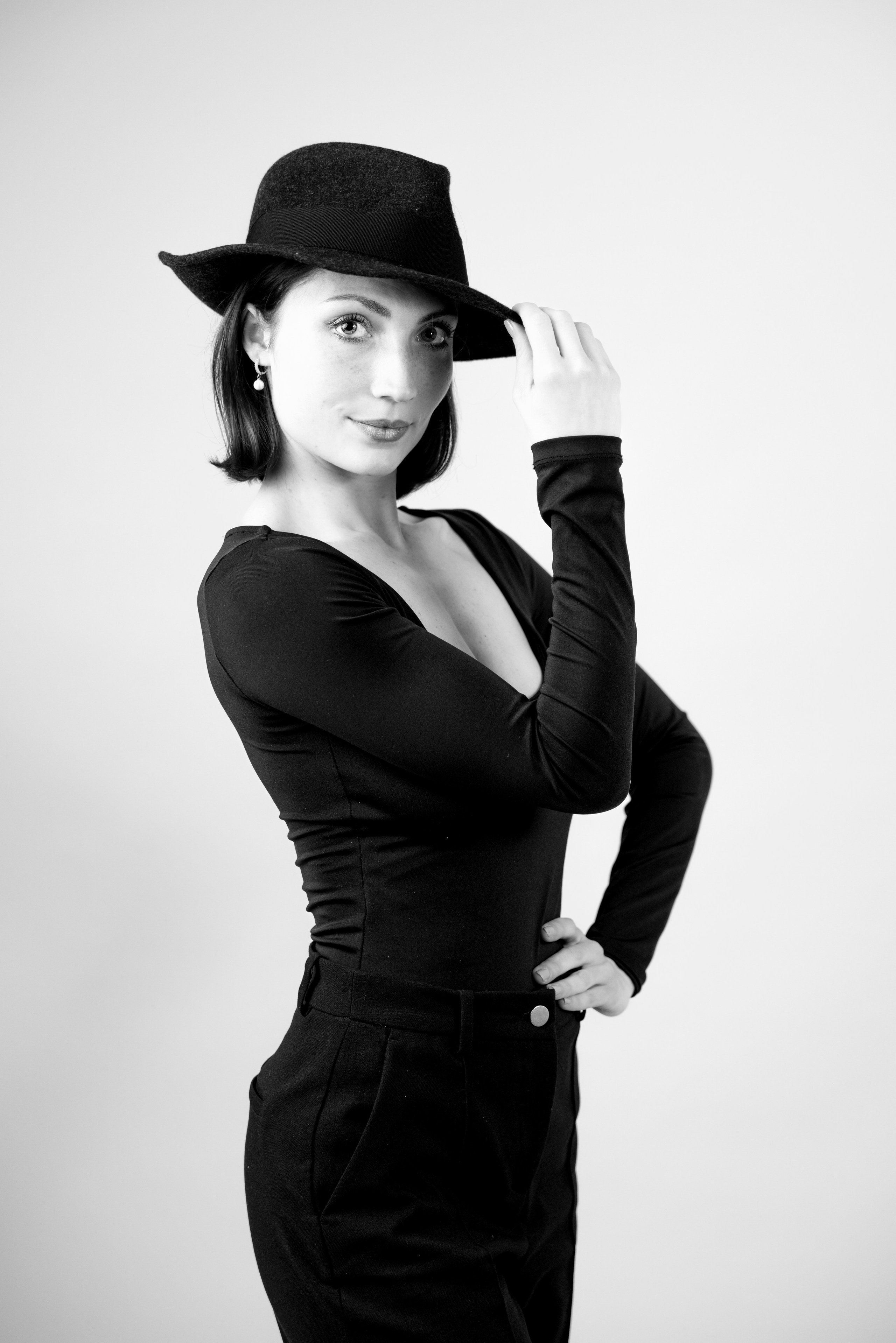 Contemporary dancer headshot with natural light