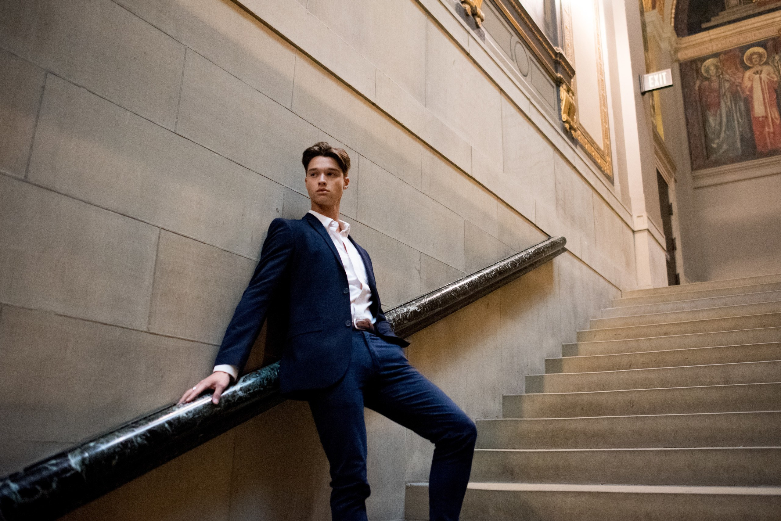 Capturing Boston’s Essence: John’s Photoshoot at Boston Public Library. Wedding photographer in Orlando, Boston & New York Anderson Marques