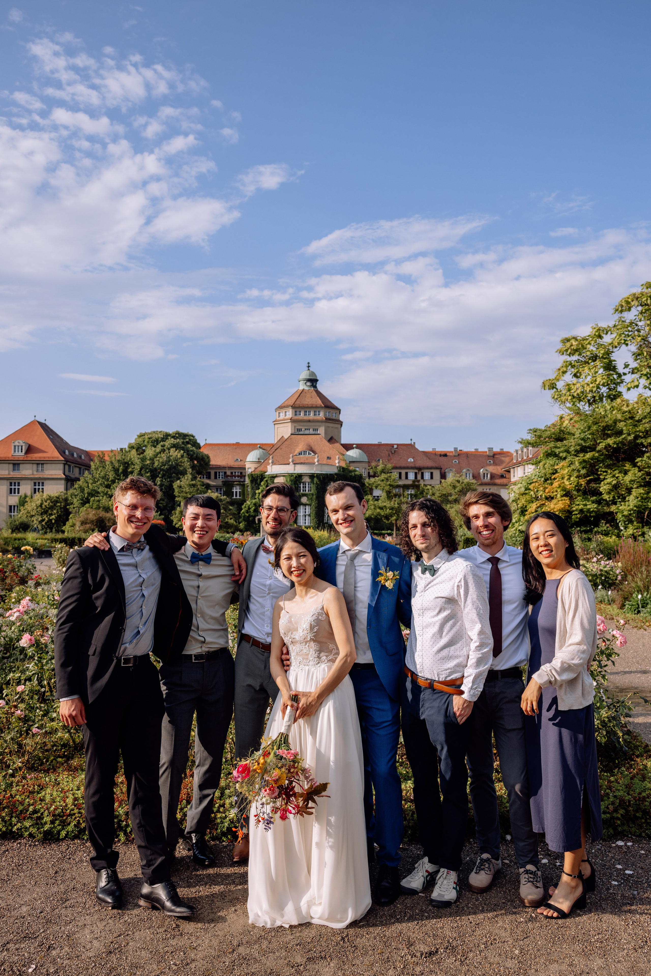 Café im Botanischen Garten. Deutsche - Japanische Hochzeit. Hochzeitsfotograf München Taufe Familienfotograf Tanja Mauke
