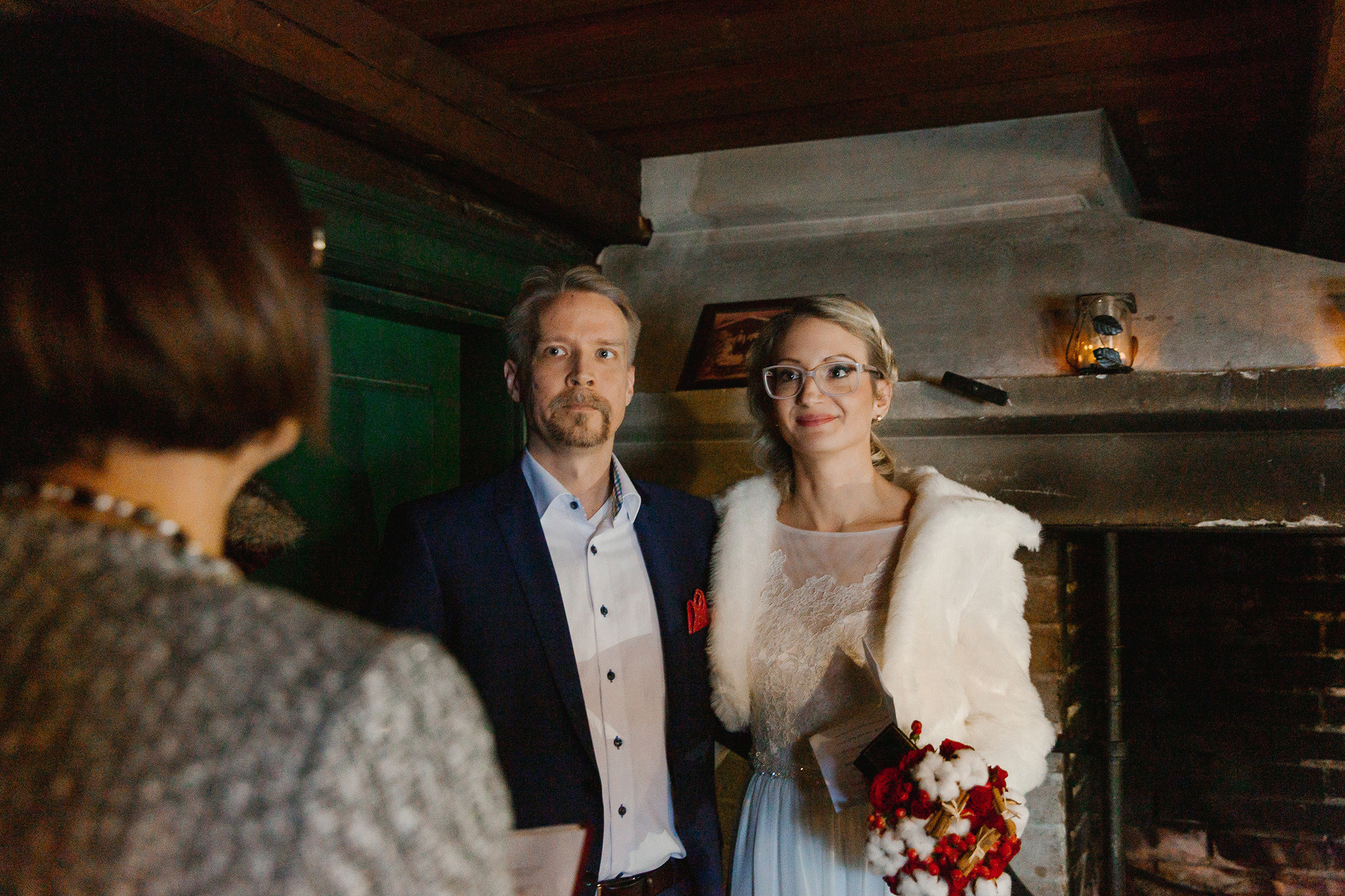 Talviset hääkuvat, hääkuvaus Nuuksiossa