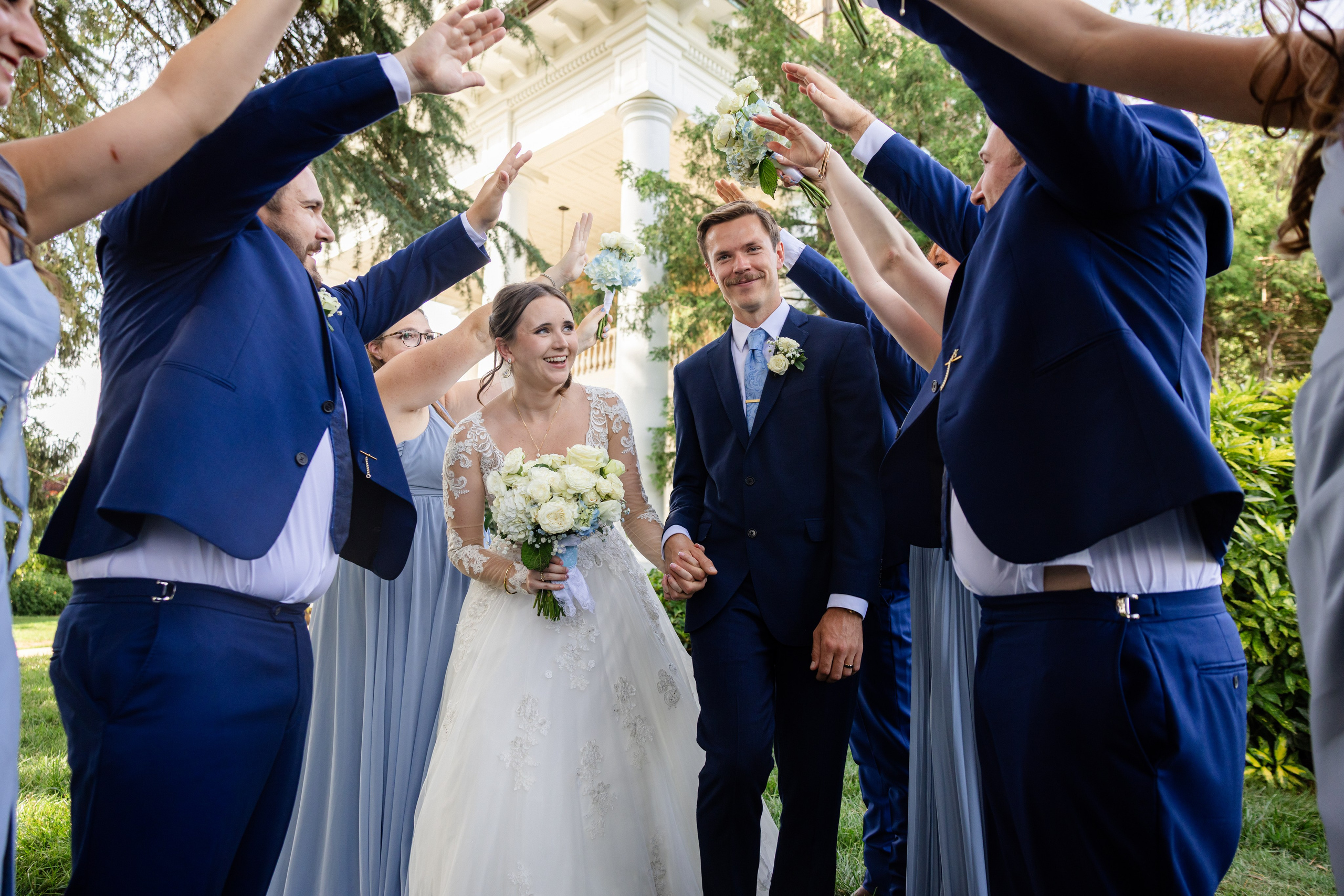 Lester & Annalise’s Romantic Summer Wedding at Gassaway Mansion in Greenville, SC. Wedding and portrait photography in Greenville SC