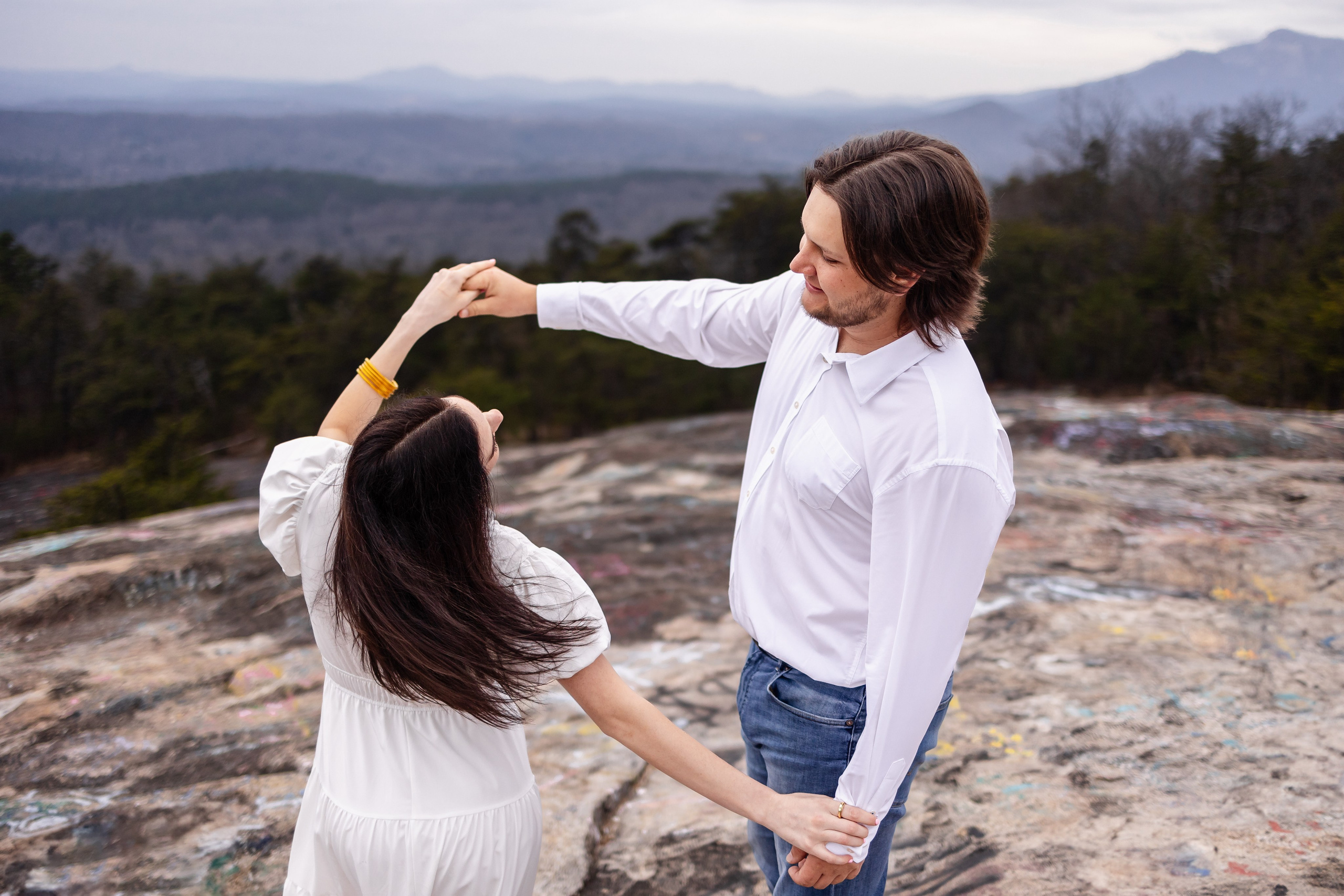 Jacob and Emma’s Engagement at The Pretty Place Chapel. Wedding and portrait photography in Greenville SC