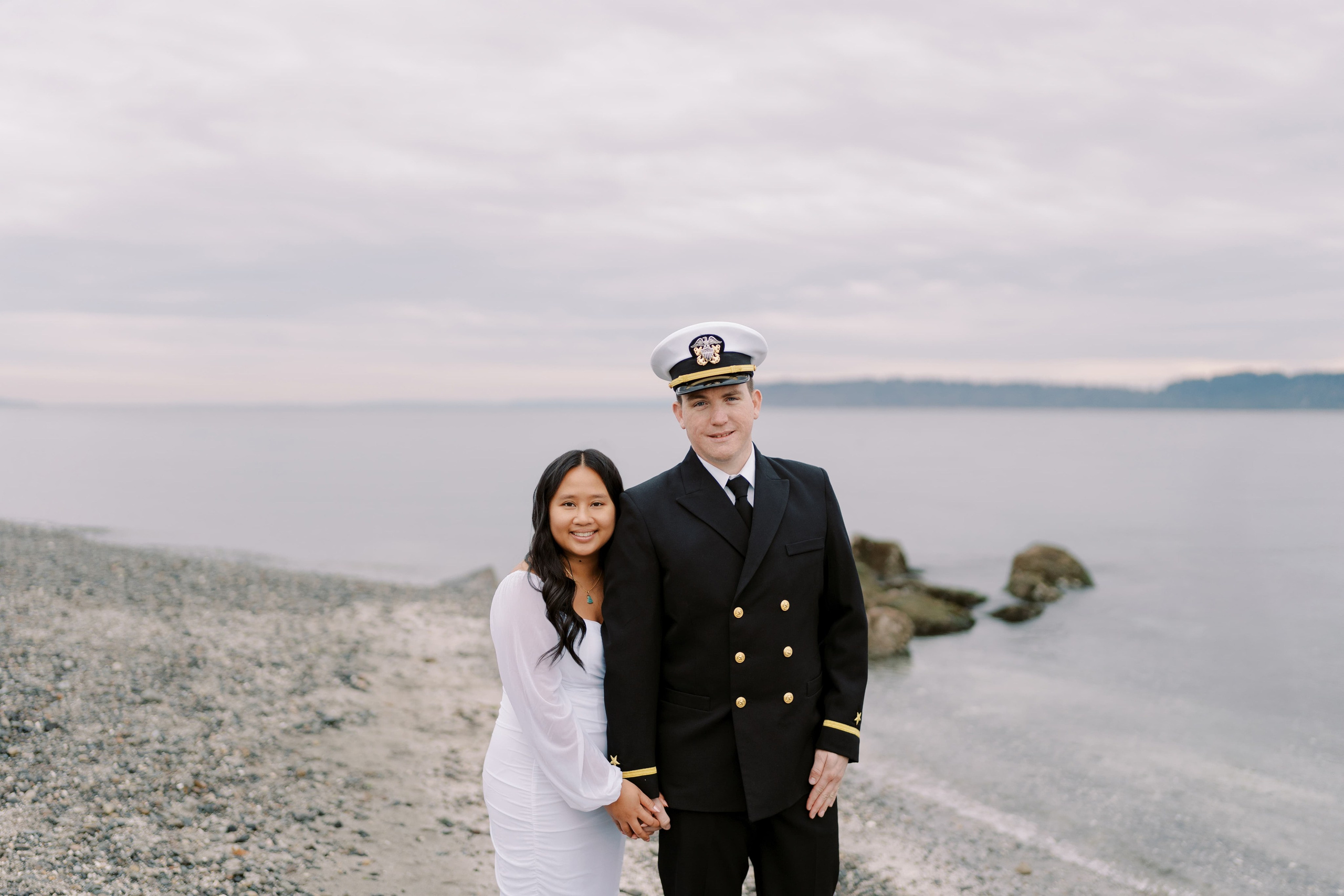 Engagement photoshoot. Dayana & Dag. Mukilteo ligthhouse. November 2024. EVAN ARISTOV WEDDING PHOTOGRAPHY — Seattle Wedding Photographer