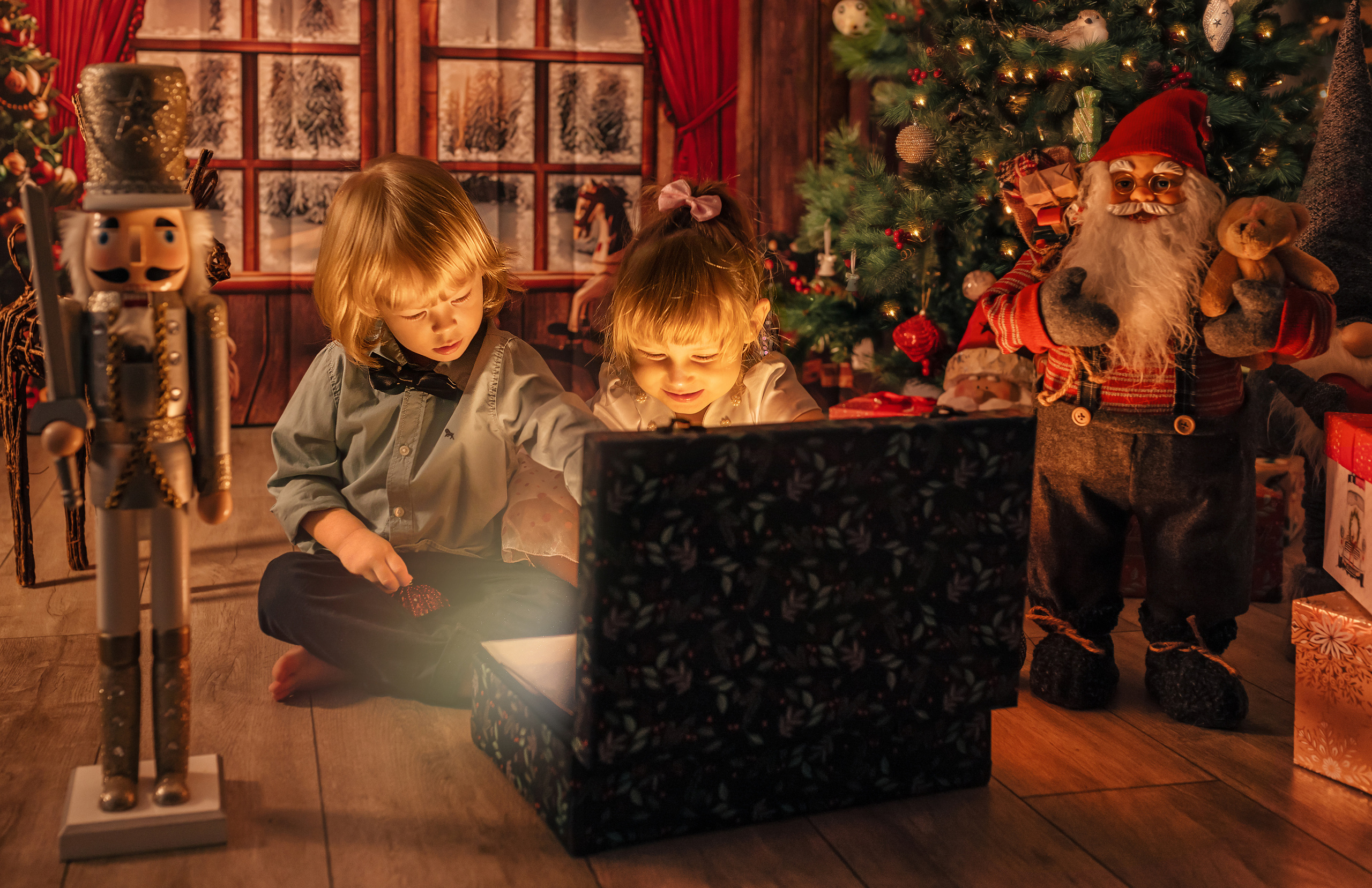 Weihnachts Fotoshooting zu Hause