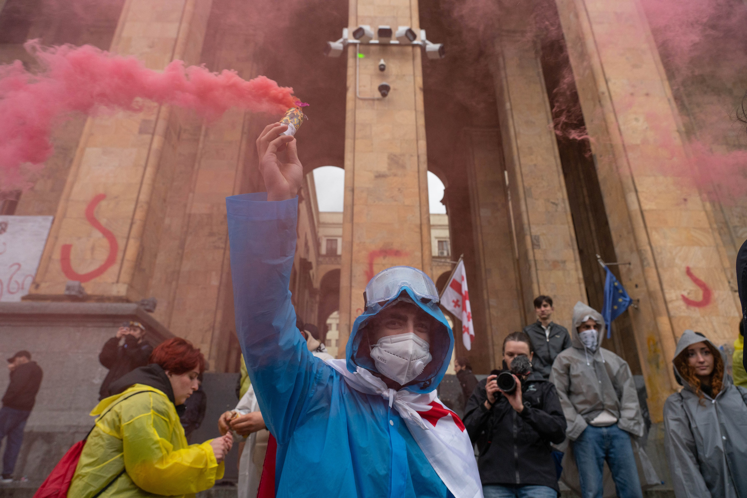 Georgia against the “foreign agents” law. Marina Sycheva