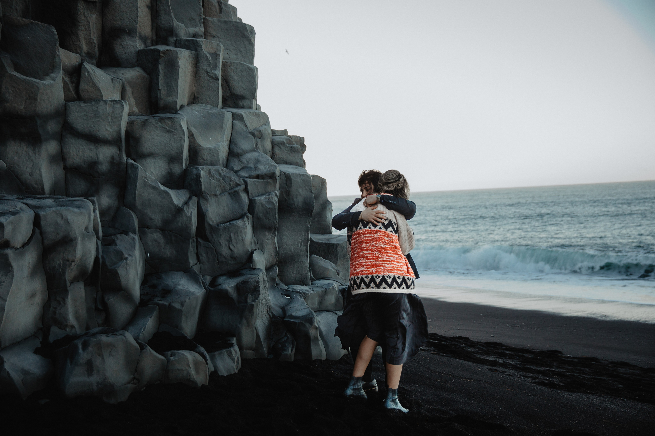 Same Sex Wedding at Iceland Black Sand Beach. Iceland elopement photographer & videographer