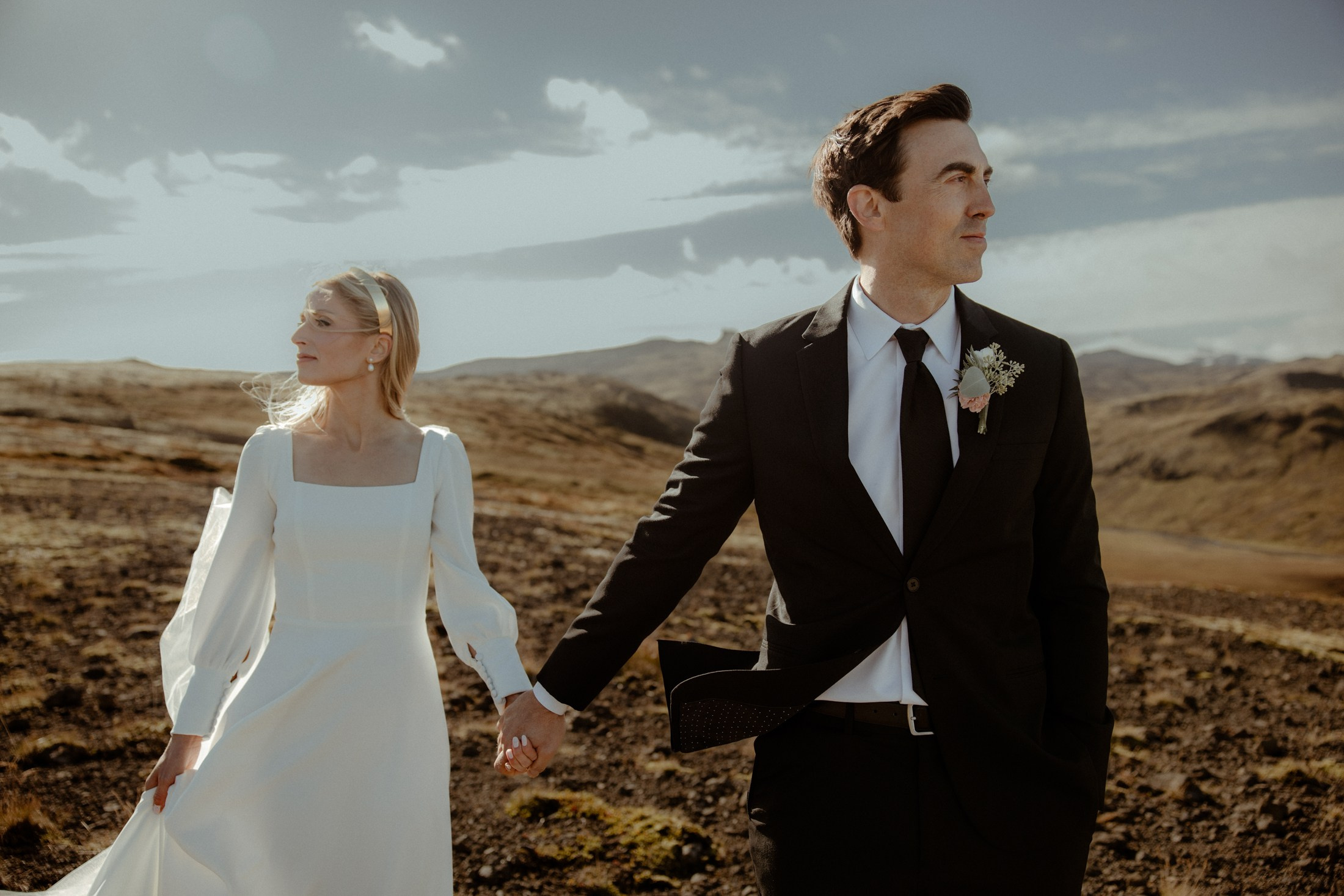 Iceland elopement at Budir Black Church | Snæfellsnes wedding by Iceland elopement photographer & videographer. Iceland elopement photographer & videographer
