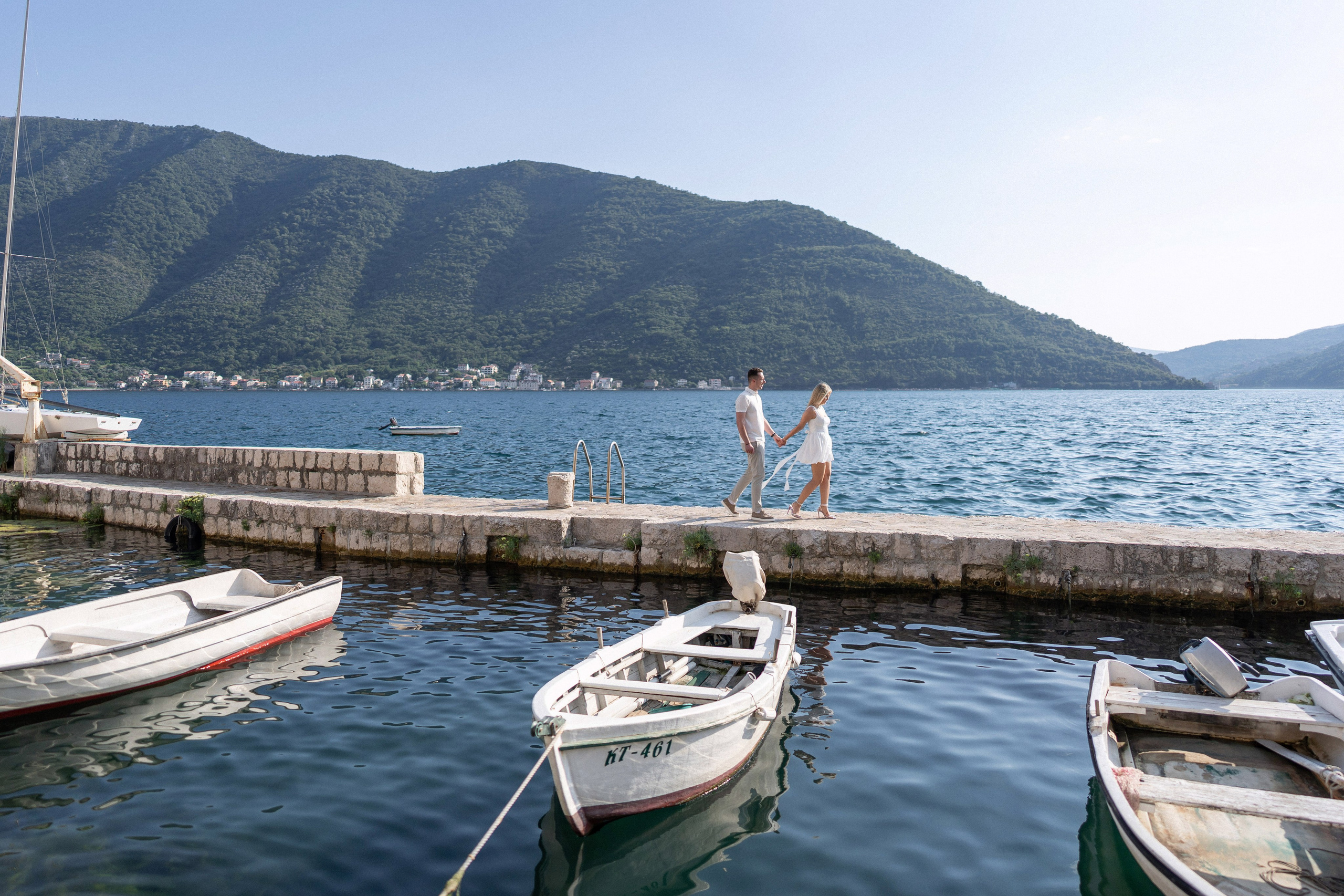 Photographer in Perast Montenegro