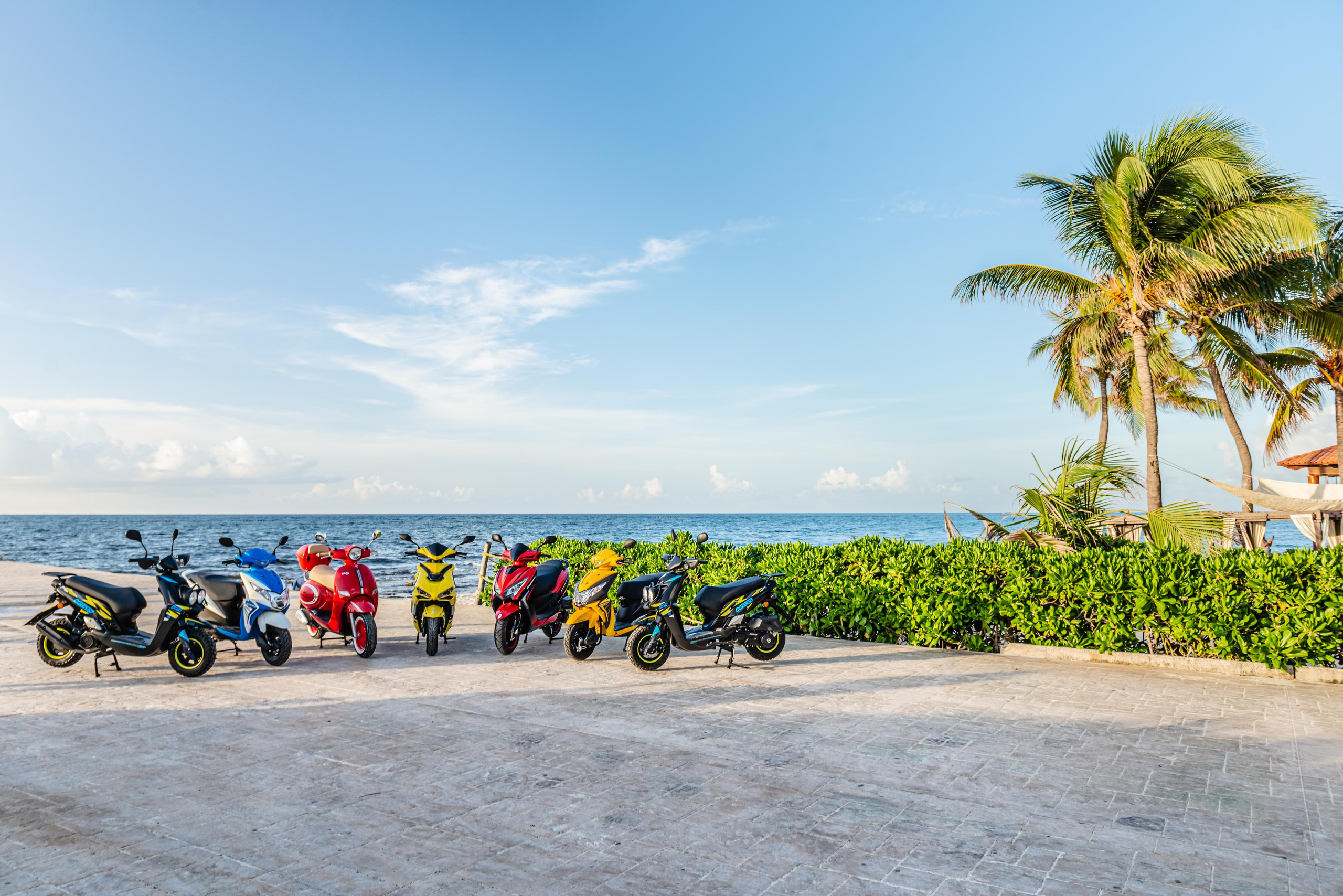 Scooter Photography for Rental Website in Mexico. PHOTOGRAPHER QUINTANA ROO