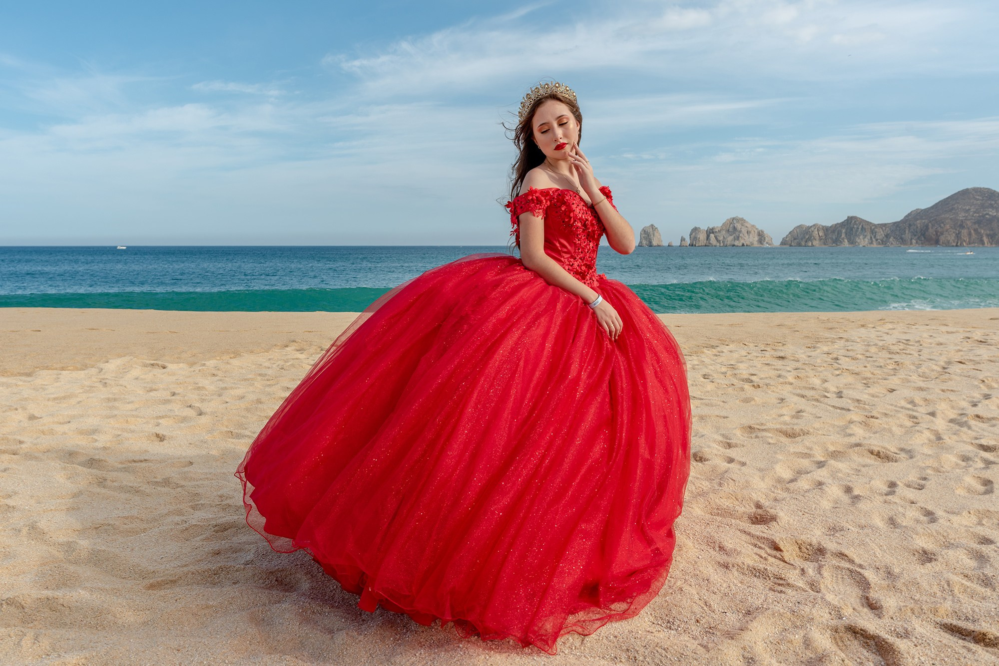 Sweet Sixteen Photographer in Los Cabos | Elegant Teen Portraits. Los Cabos Photographer – Izrael Reyna