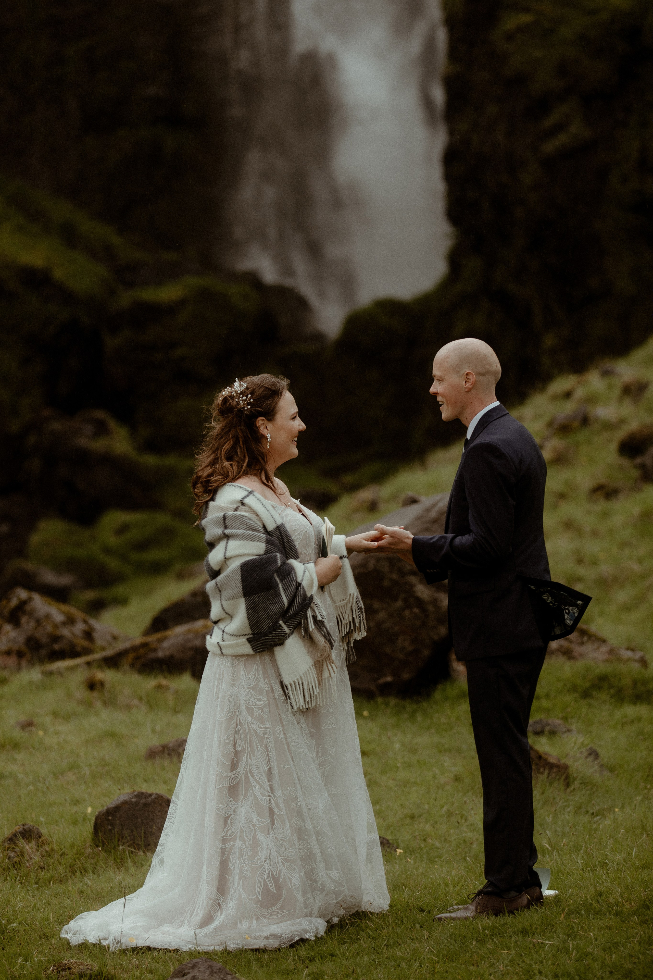 Iceland Elopement at Black Sand Beach. Iceland elopement photographer & videographer