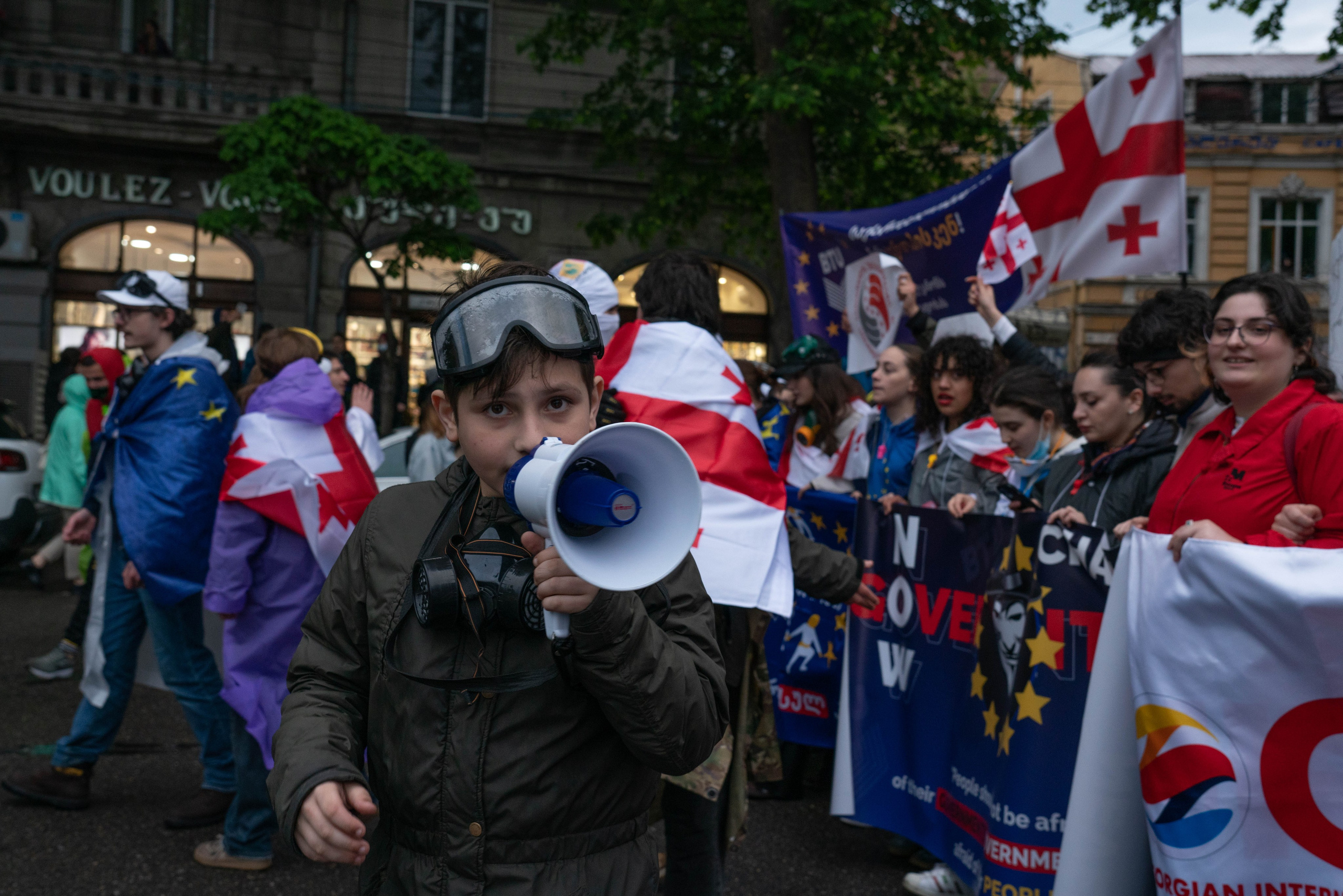 Georgia against the “foreign agents” law. Marina Sycheva