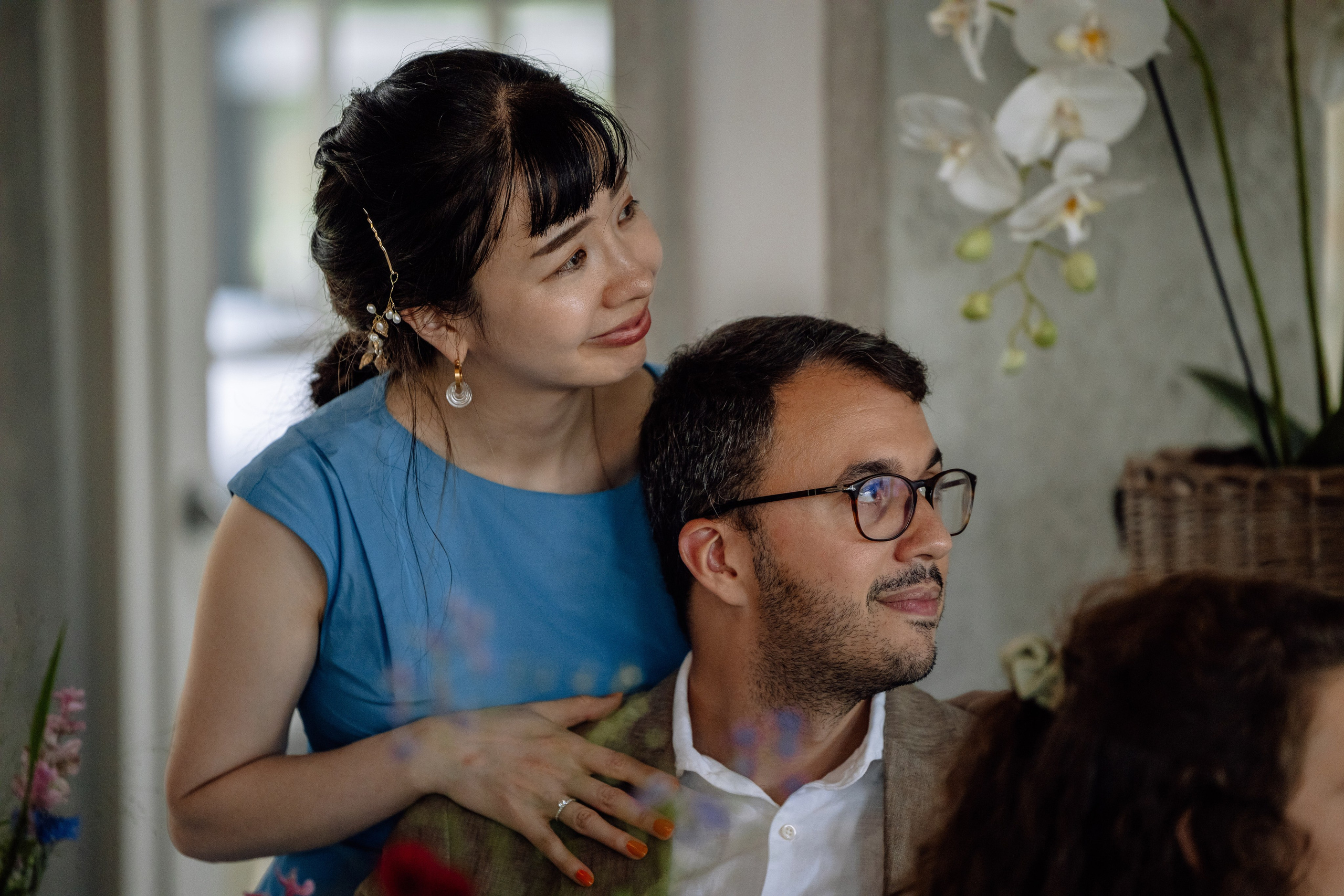 Café im Botanischen Garten. Deutsche - Japanische Hochzeit. Hochzeitsfotograf München Taufe Familienfotograf Tanja Mauke