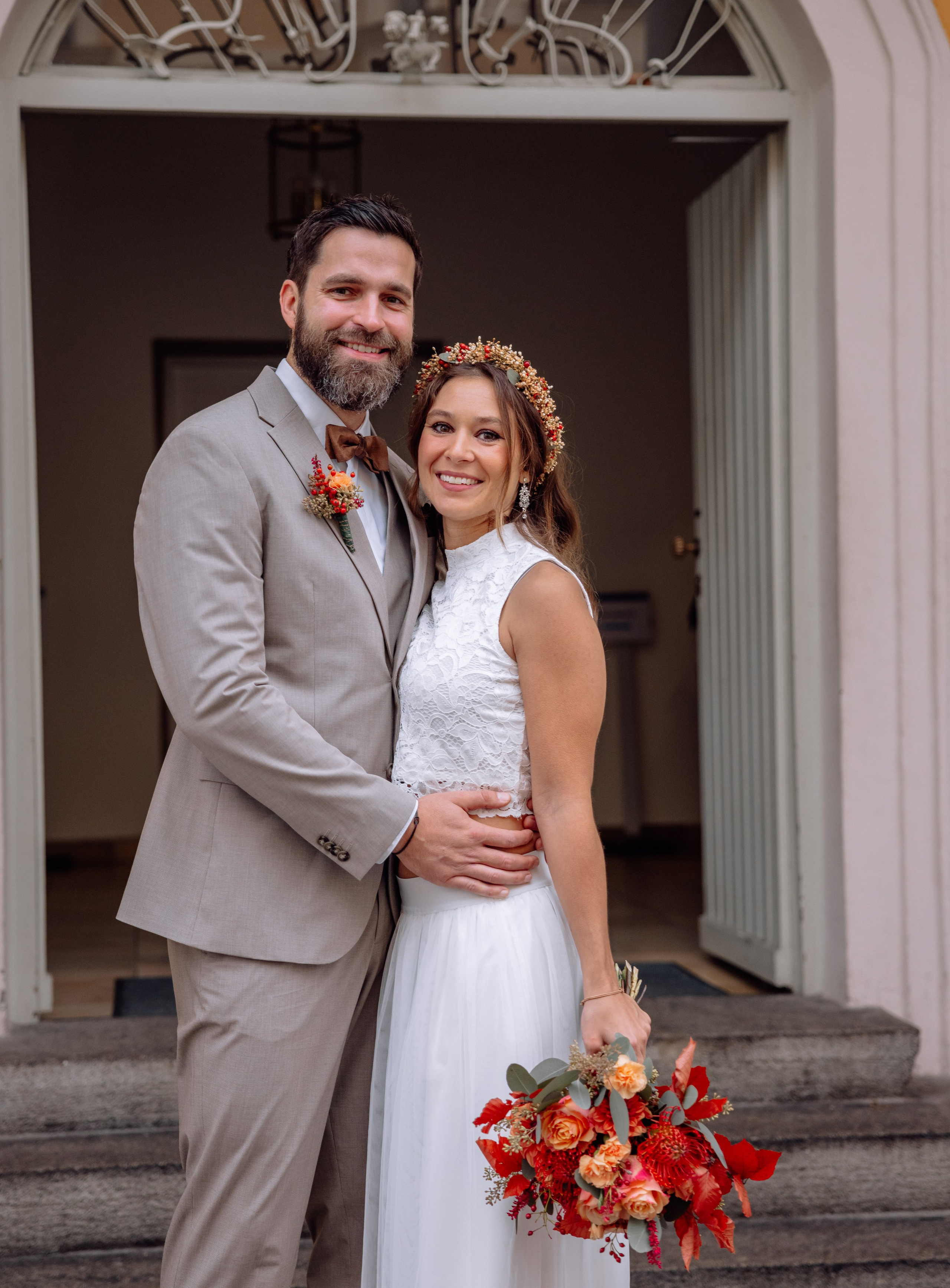 Herbsthochzeit im Standesamt Schwabing. Hochzeitsfotograf München Taufe Familienfotograf Tanja Mauke