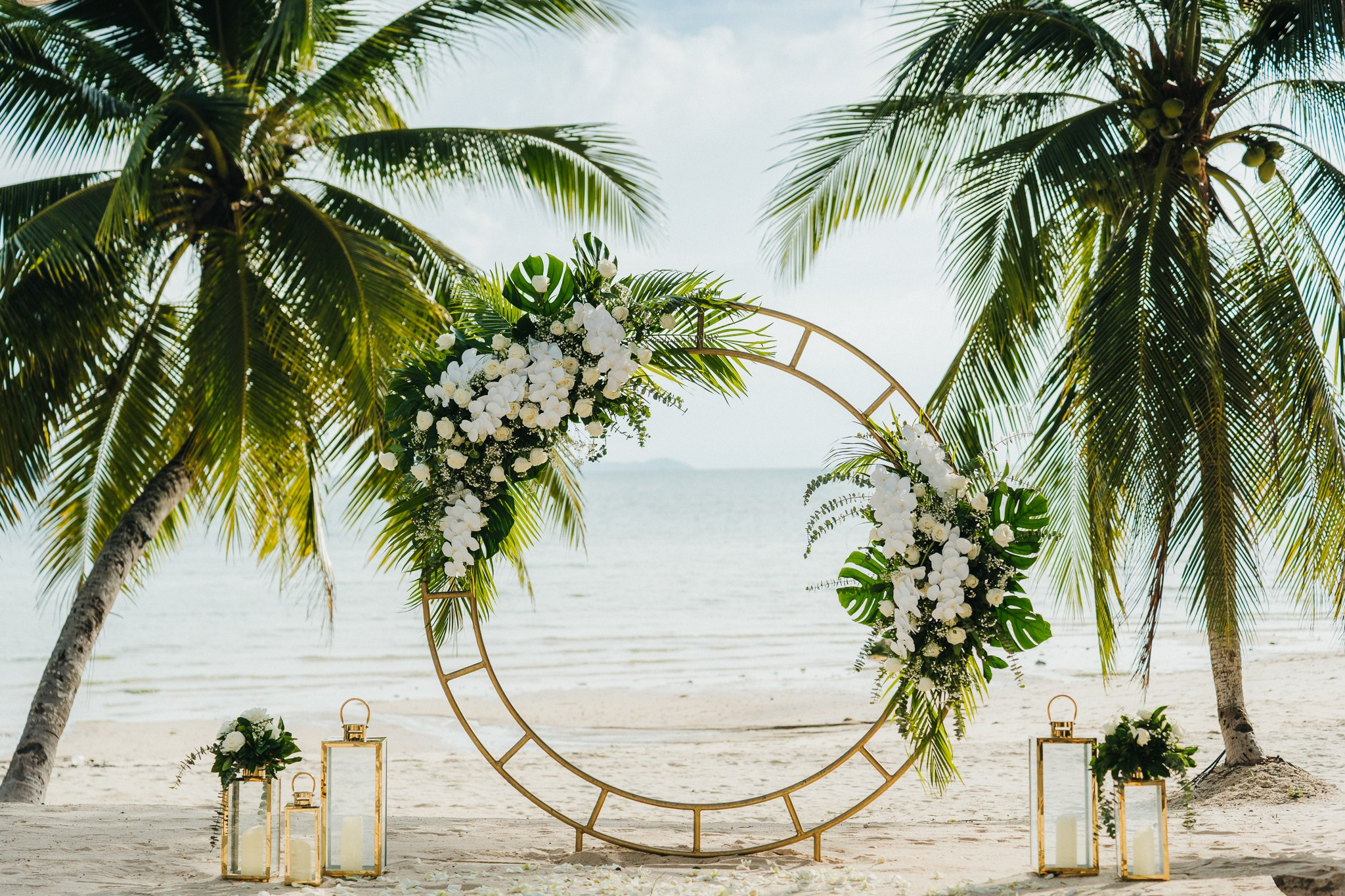 Western ceremony. Wedding on Koh Samui, Thailand