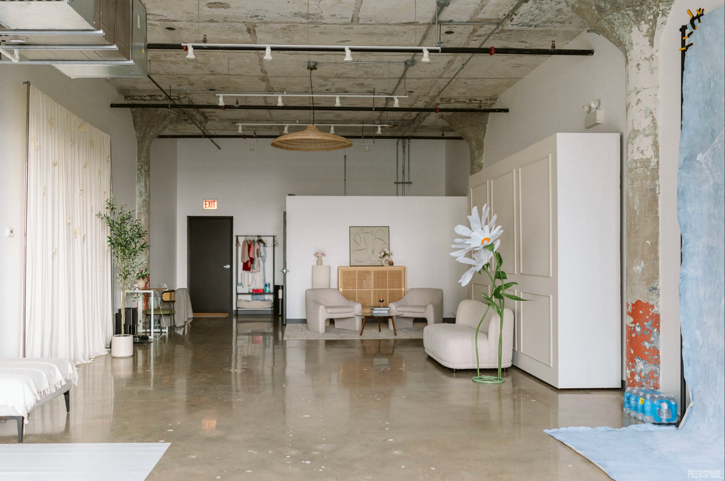 Cozy, light-filled studio designed for intimate motherhood sessions