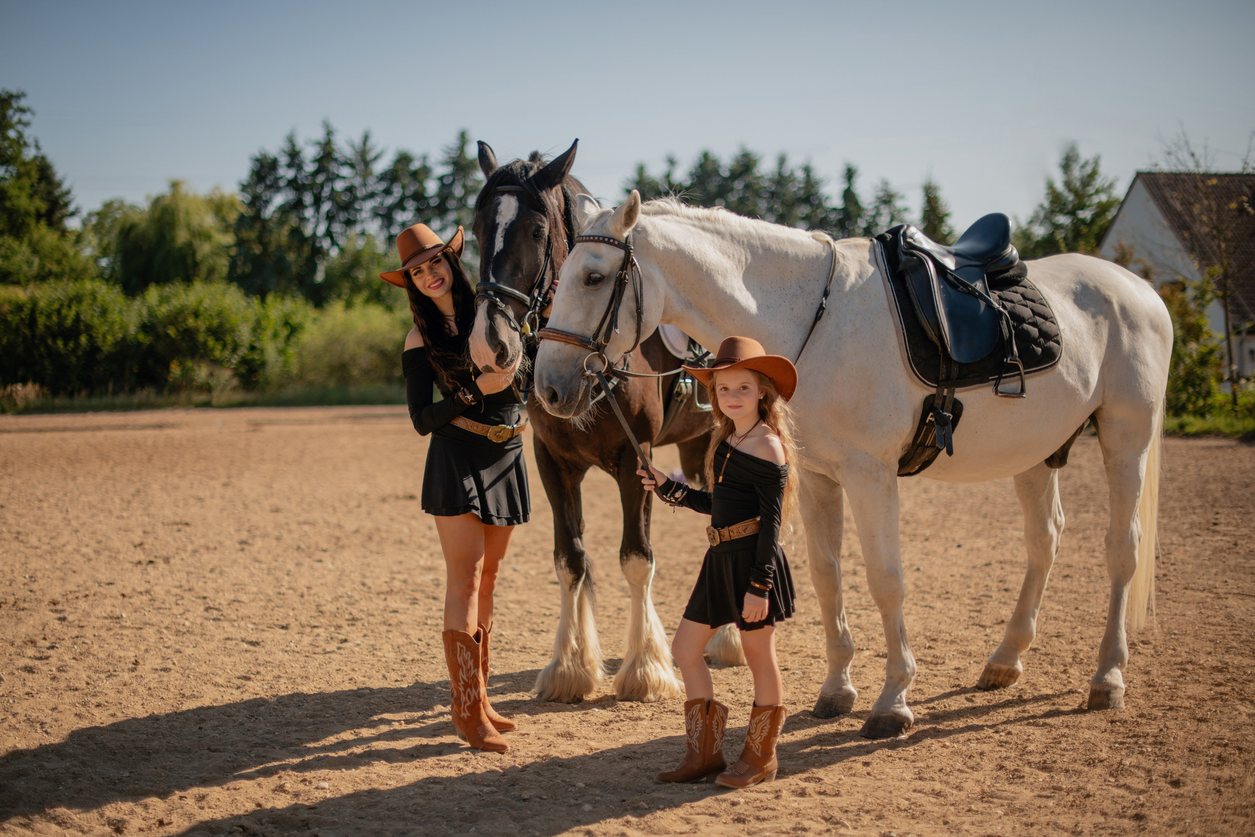 Barbora & Baruška. Focení s koňmi. Profesionální fotografka v Praze Anastasia Haritonova