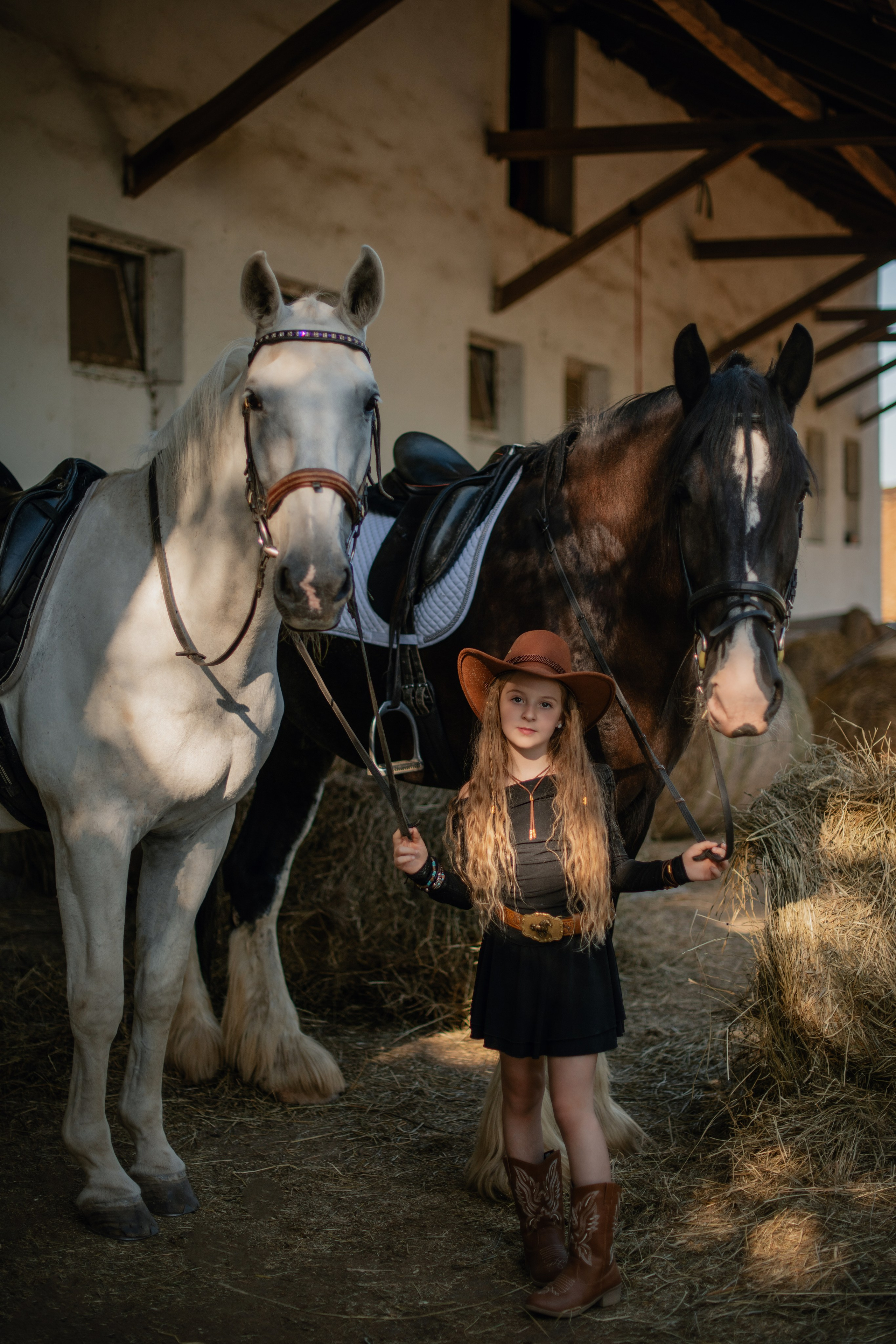 Barbora & Baruška. Focení s koňmi. Profesionální fotografka v Praze Anastasia Haritonova