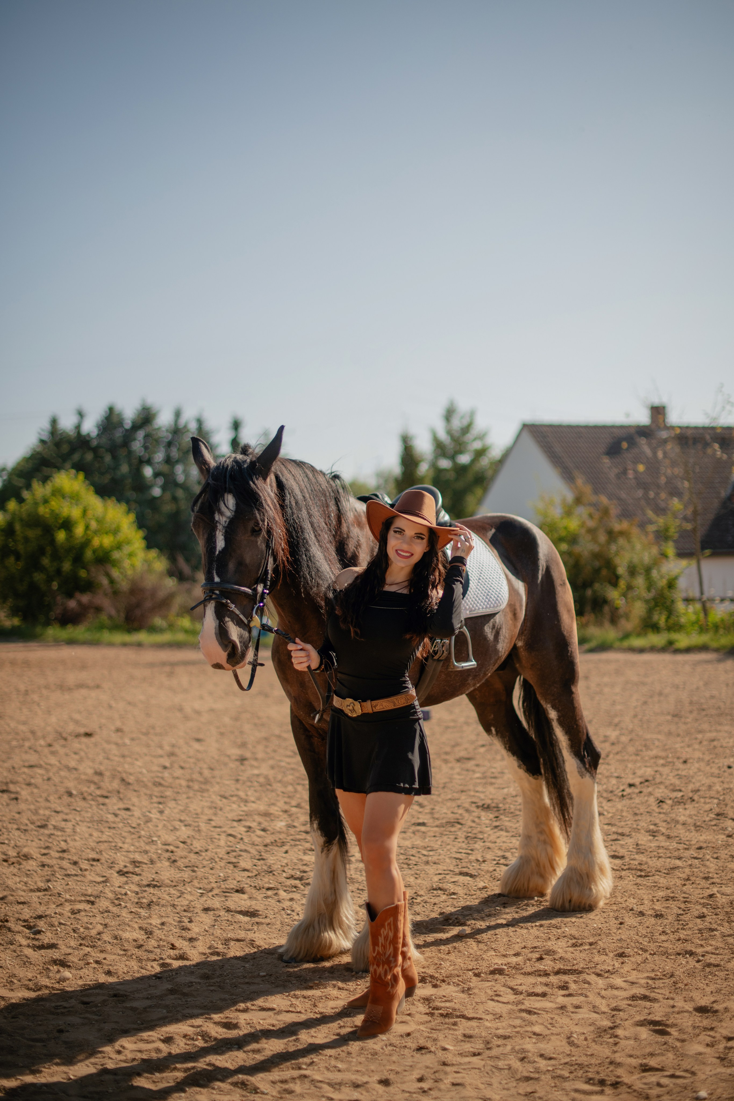 Barbora & Baruška. Focení s koňmi. Profesionální fotografka v Praze Anastasia Haritonova